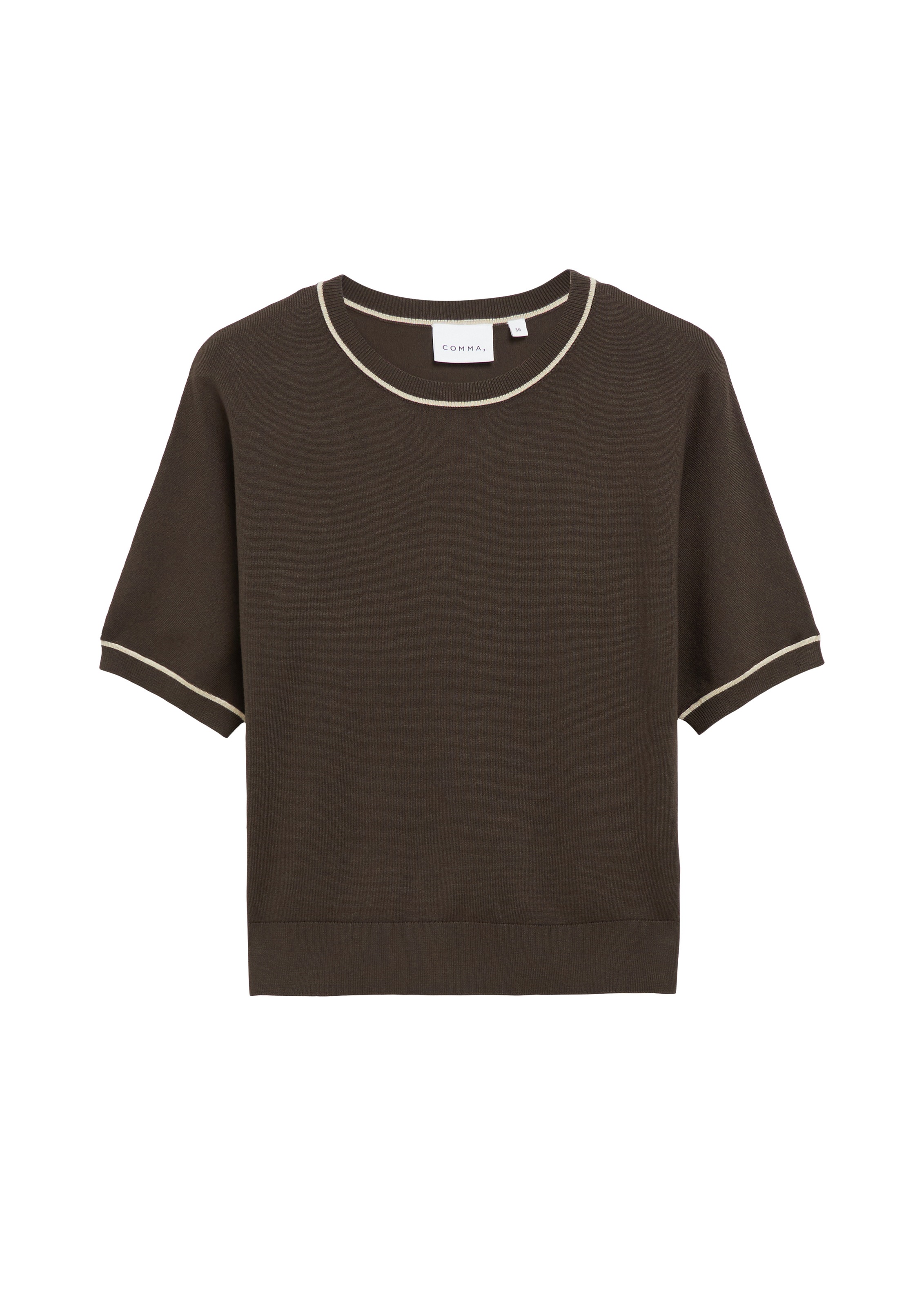 Comma Strickpullover Sommer-Strickpullover / Halbarm / Viskose