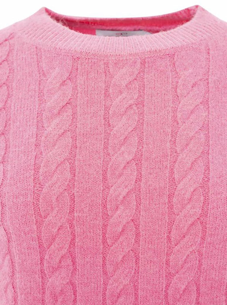 Zwillingsherz Pull en tricot »"Zopfstrick"« Rundhalsausschnitt, Zopfstrick, Langarm