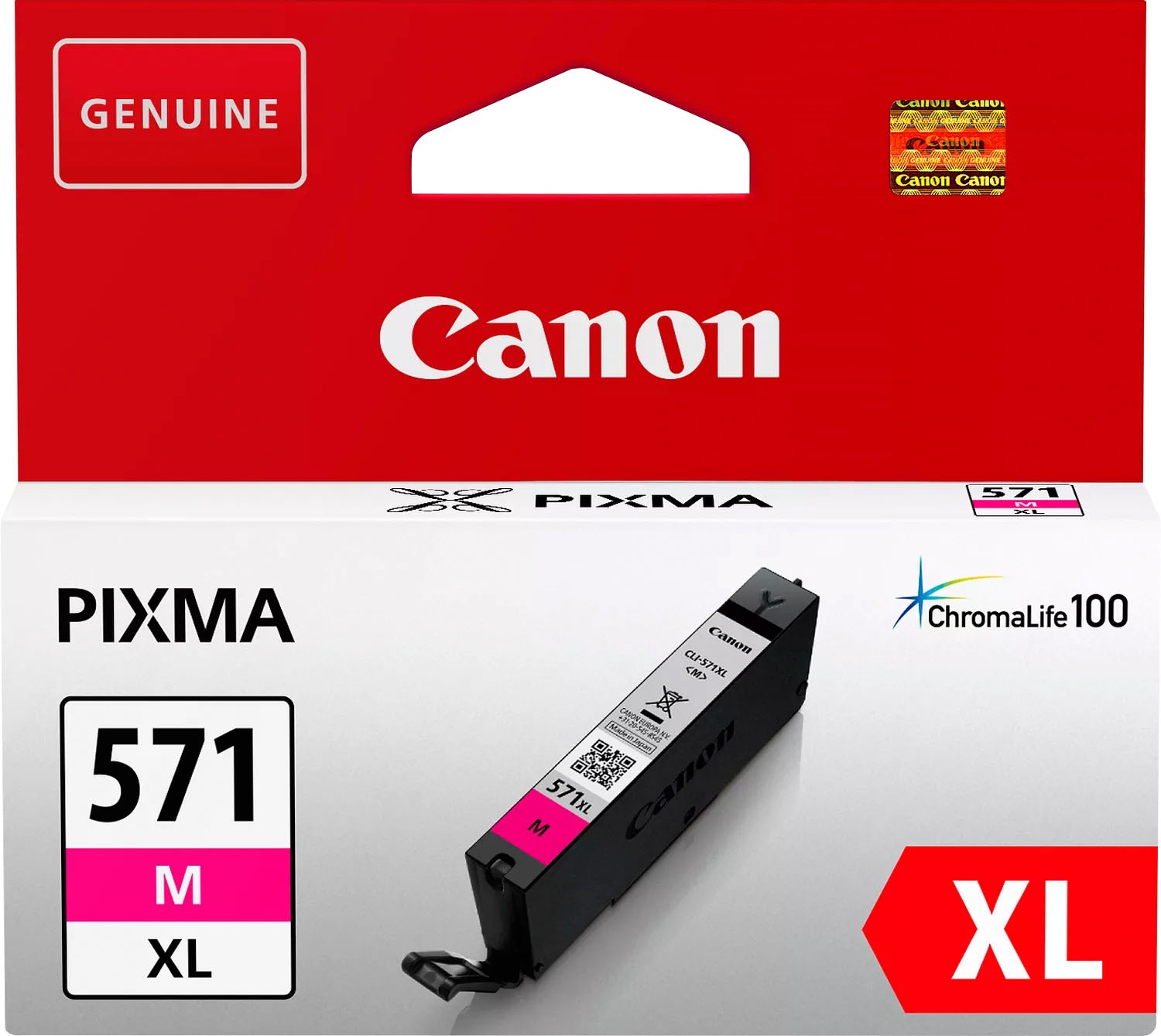 Canon Tintenpatrone »CLI-571 XL« original Druckerpatrone 571  magenta XL