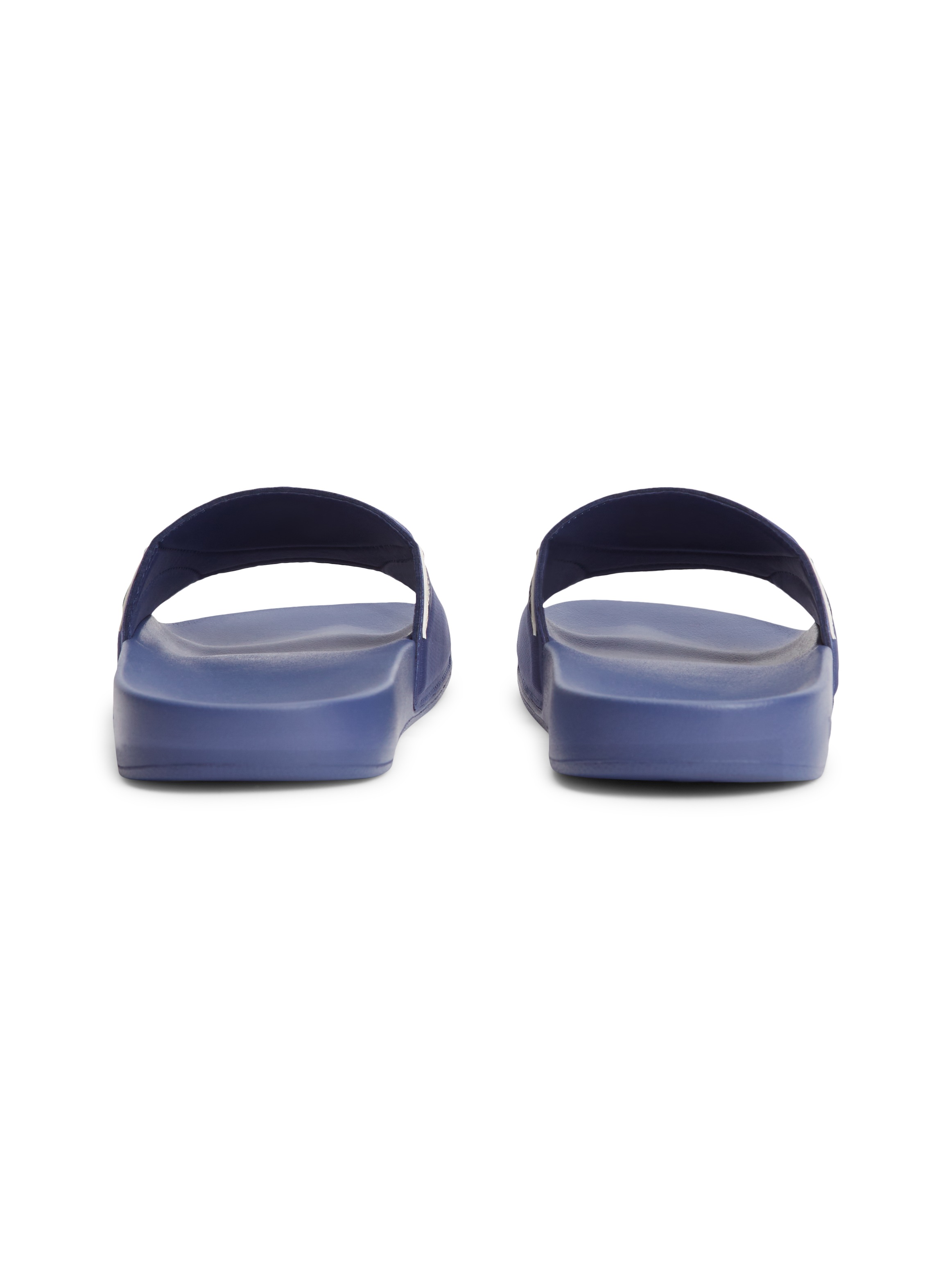 Tommy Jeans Pantolette »TOMMY JEANS SEASONAL POOL SLIDE«  Sandales de piscine, chaussure d'été, chaussure à enfiler avec empiècements contrastés