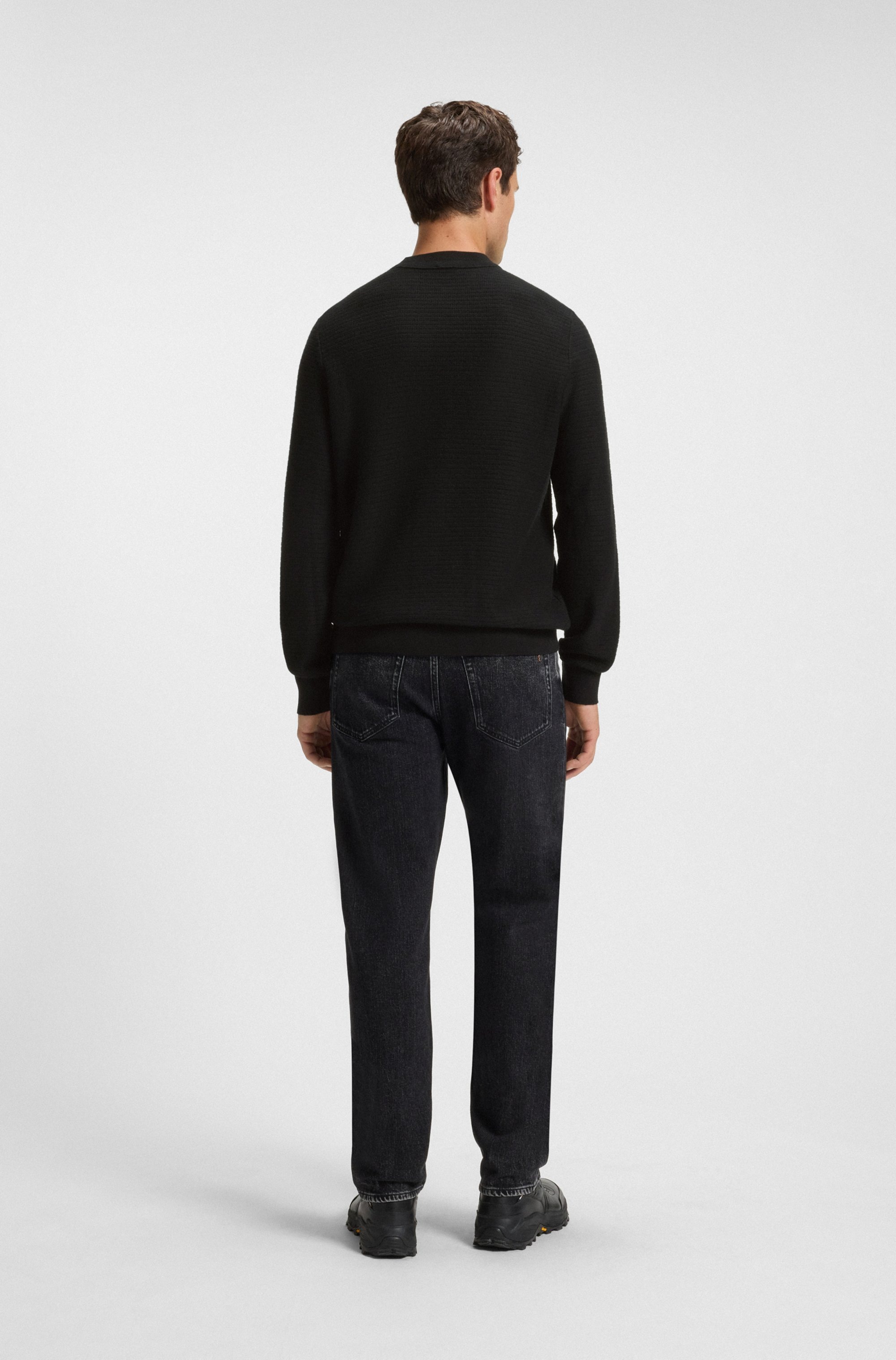 BOSS ORANGE Strickpullover »Anion«, mit BOSS-Badge