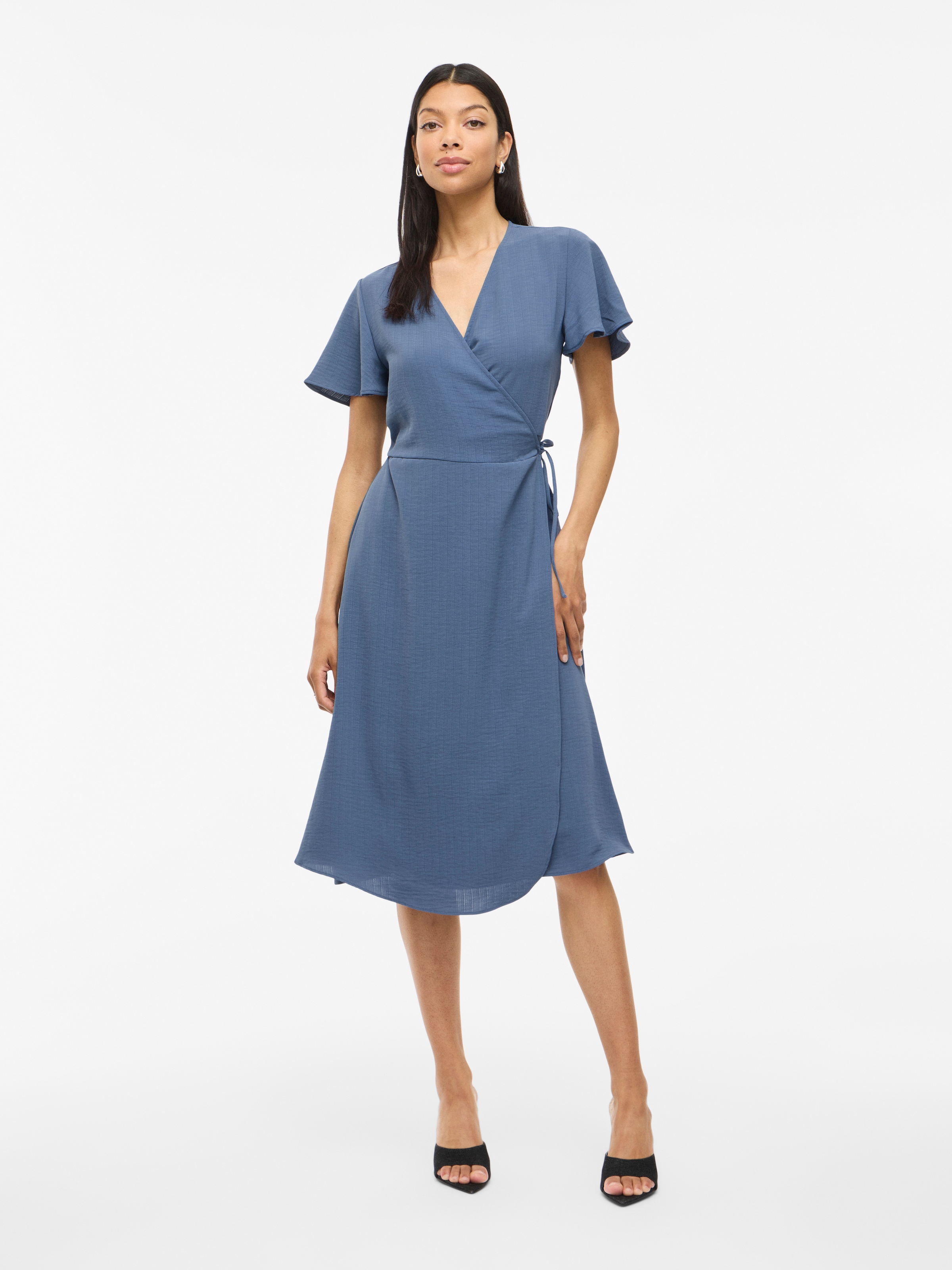Vila Wickelkleid »VILOVIE S/S WRAP MIDI DRESS - NOOS«