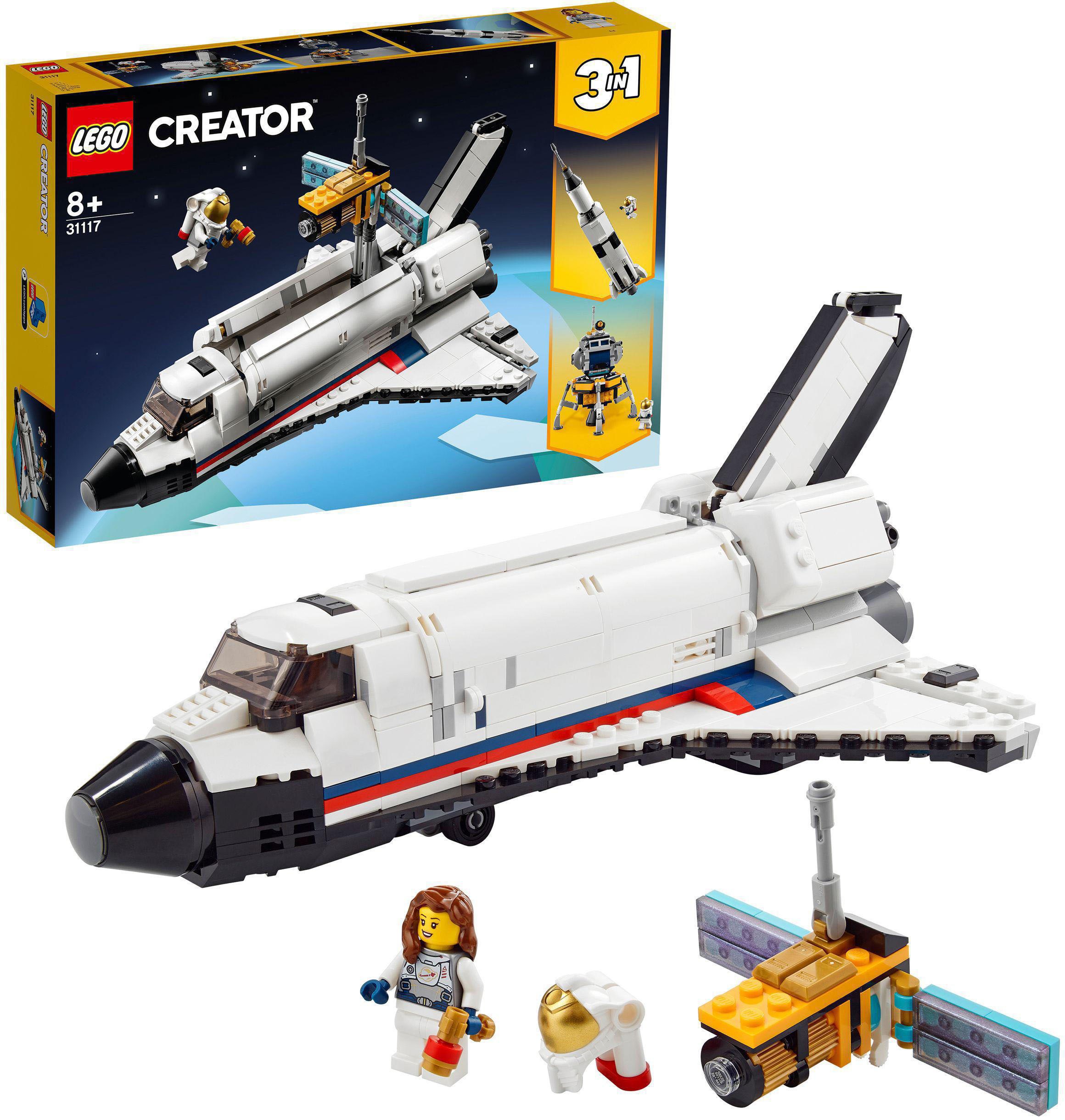 Image of LEGO® Konstruktionsspielsteine »Spaceshuttle-Abenteuer (31117), LEGO® Creator 3in1«, (486 St.) bei Ackermann Versand Schweiz