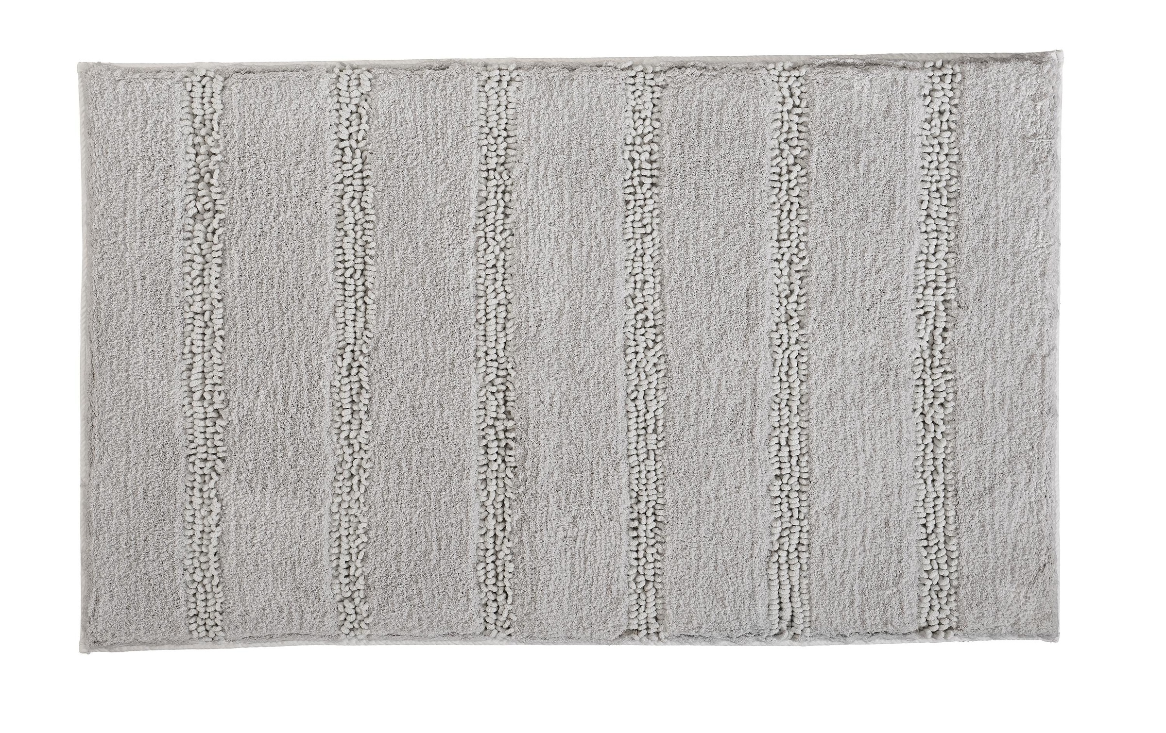 Kleine Wolke Badematte »Monrovia« Höhe 23 mm rutschhemmend beschichtet fussbodenheizungsgeeignet Badteppich, Uni Farben, gestreift, aus Mikrofaser, waschbar