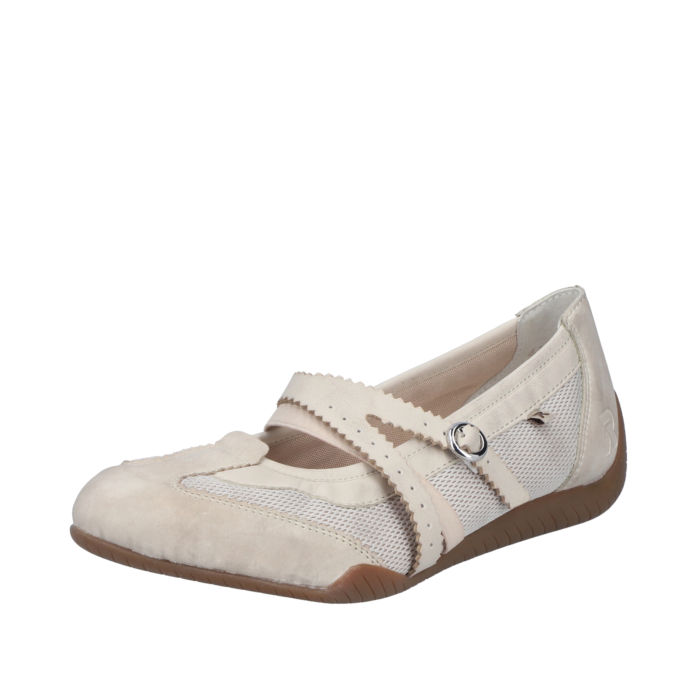 Rieker Riemchenballerina  Schlupfschuh, Flats, Slipper mit Mesheinsatz