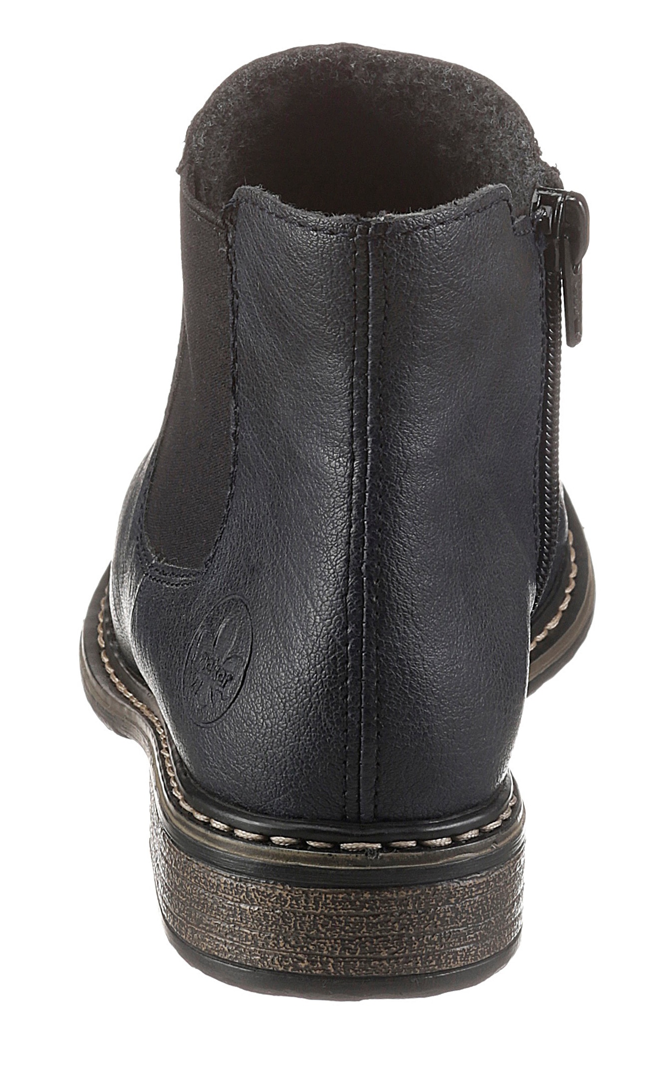 Rieker Stiefelette, Boots, Blockabsatz, Stretch, mit seitlichem Reissverschluss