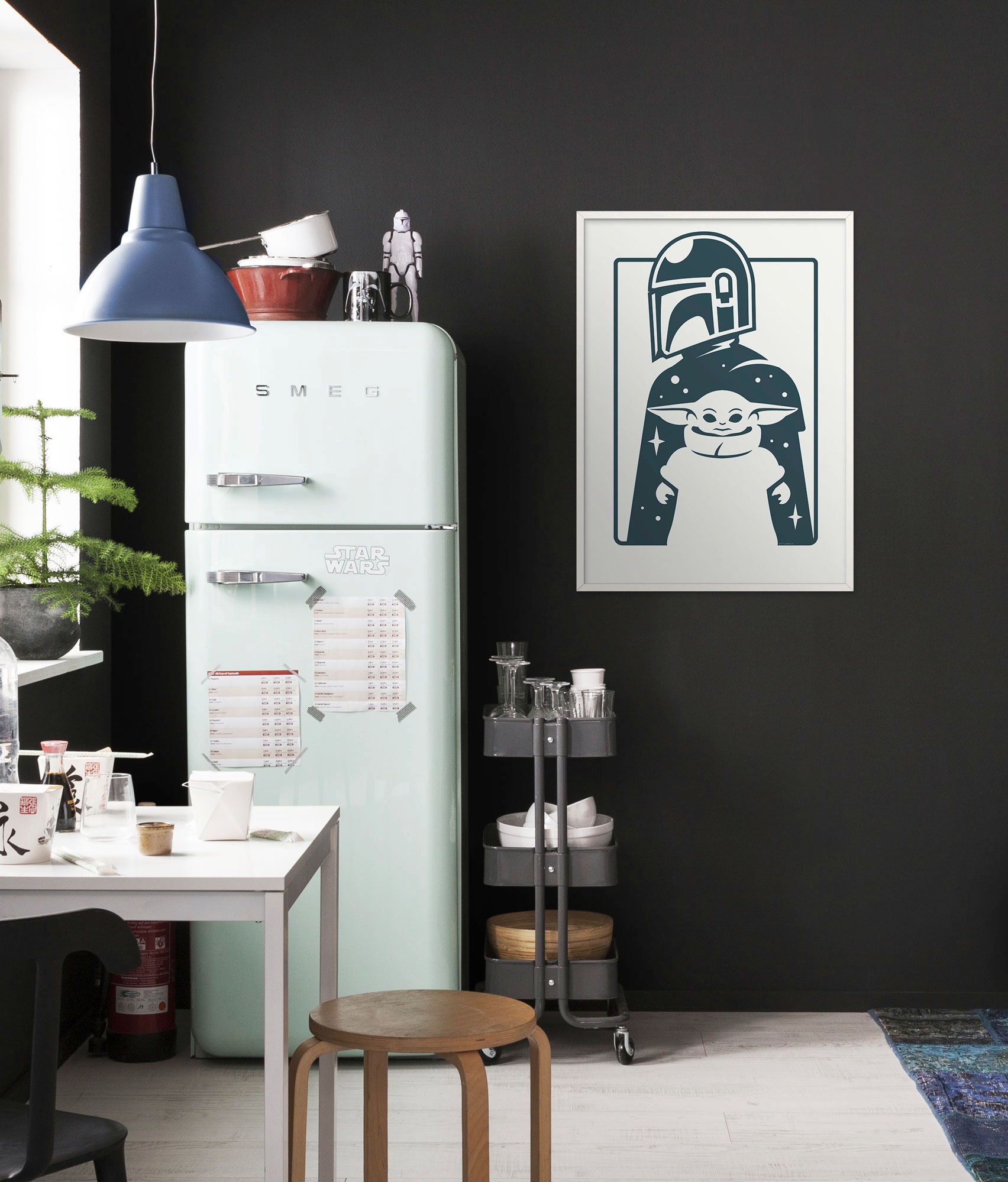 Komar Wandbild »Mandalorian The Child and Father«, Disney-Star Wars, (1 St.), Kinderzimmer, Schlafzimmer, Wohnzimmer