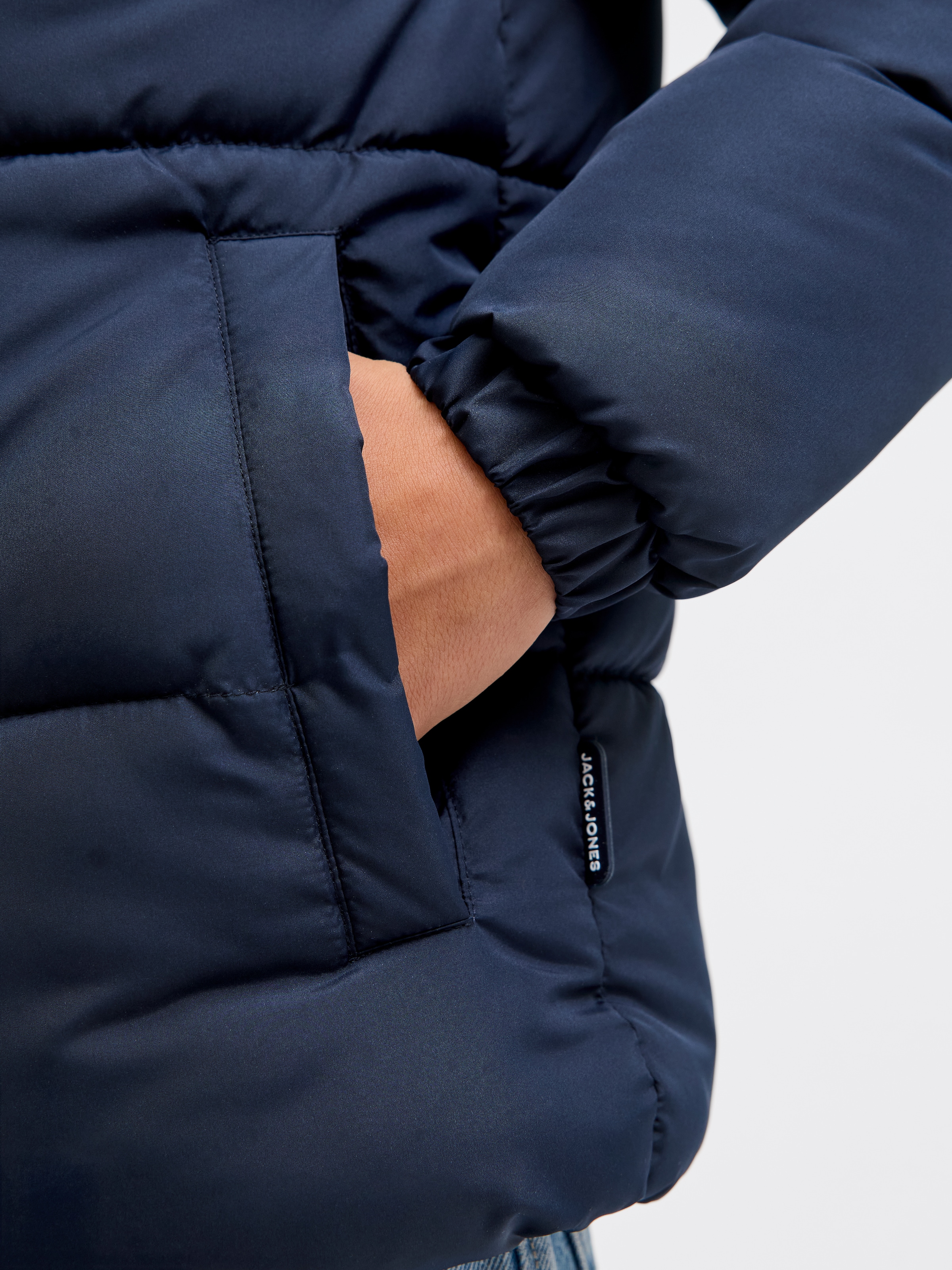 Jack & Jones Junior Veste matelassée »JJMAZE PUFFER HOOD JNR« mit Kapuze