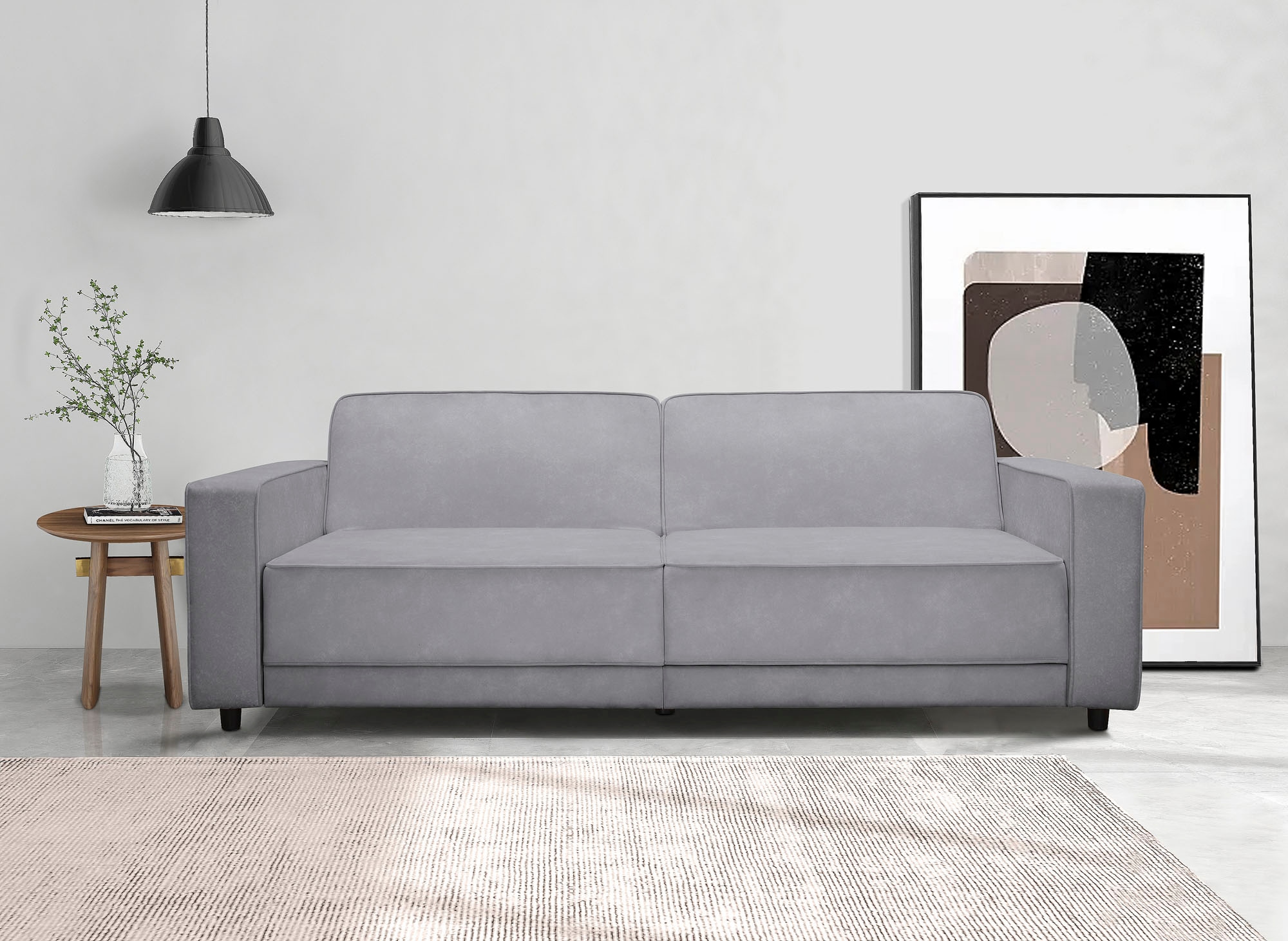 Dorel Home 3-Sitzer »Allie Schlafsofa 225 cm«, Bett-Funktion (108/190cm), trendiger Cord o. pflegeleichter Velours