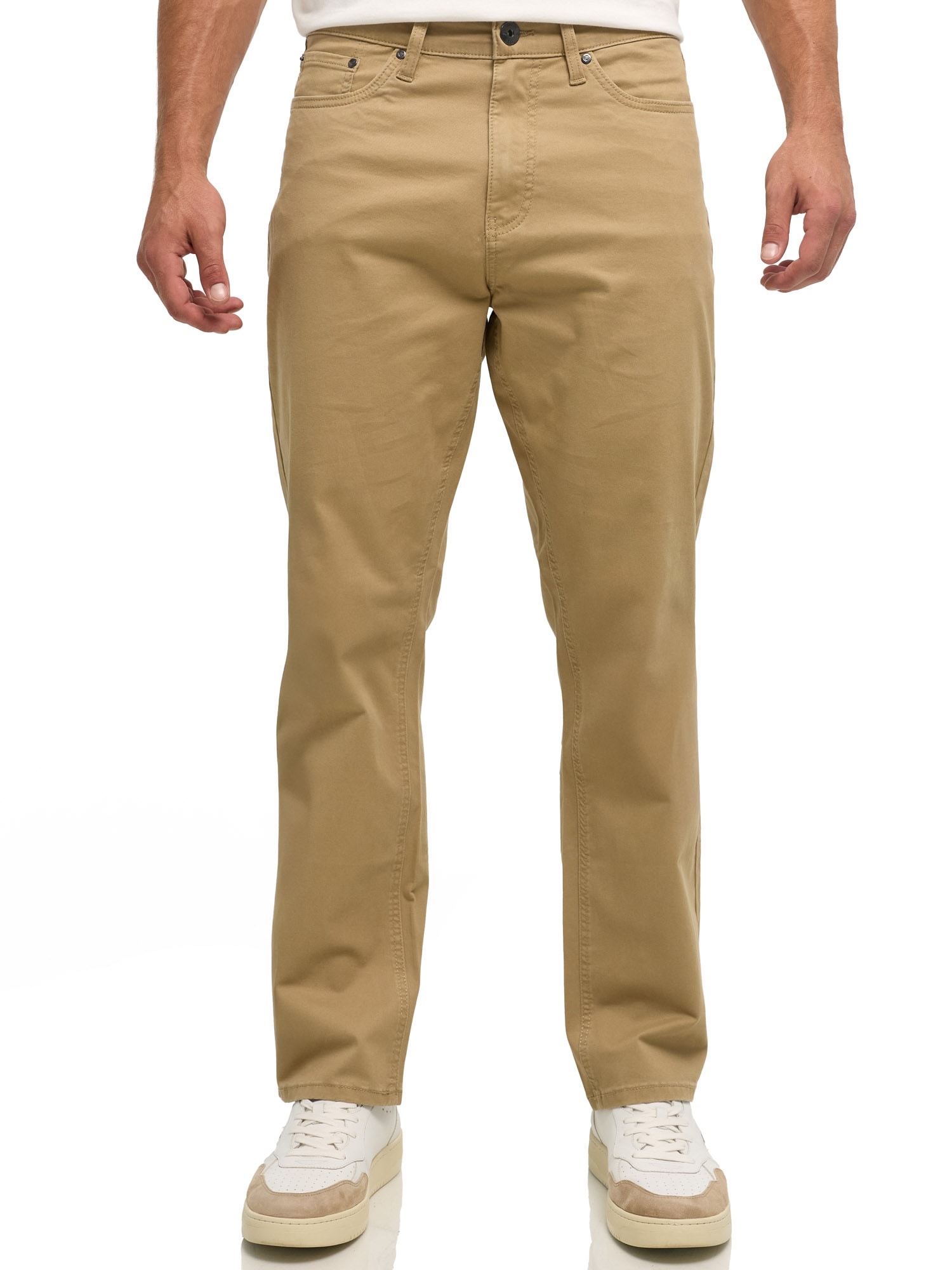 Indicode Pantalon 5 poches »INVince col. Twill«  Baumwollmischung, relaxed fit