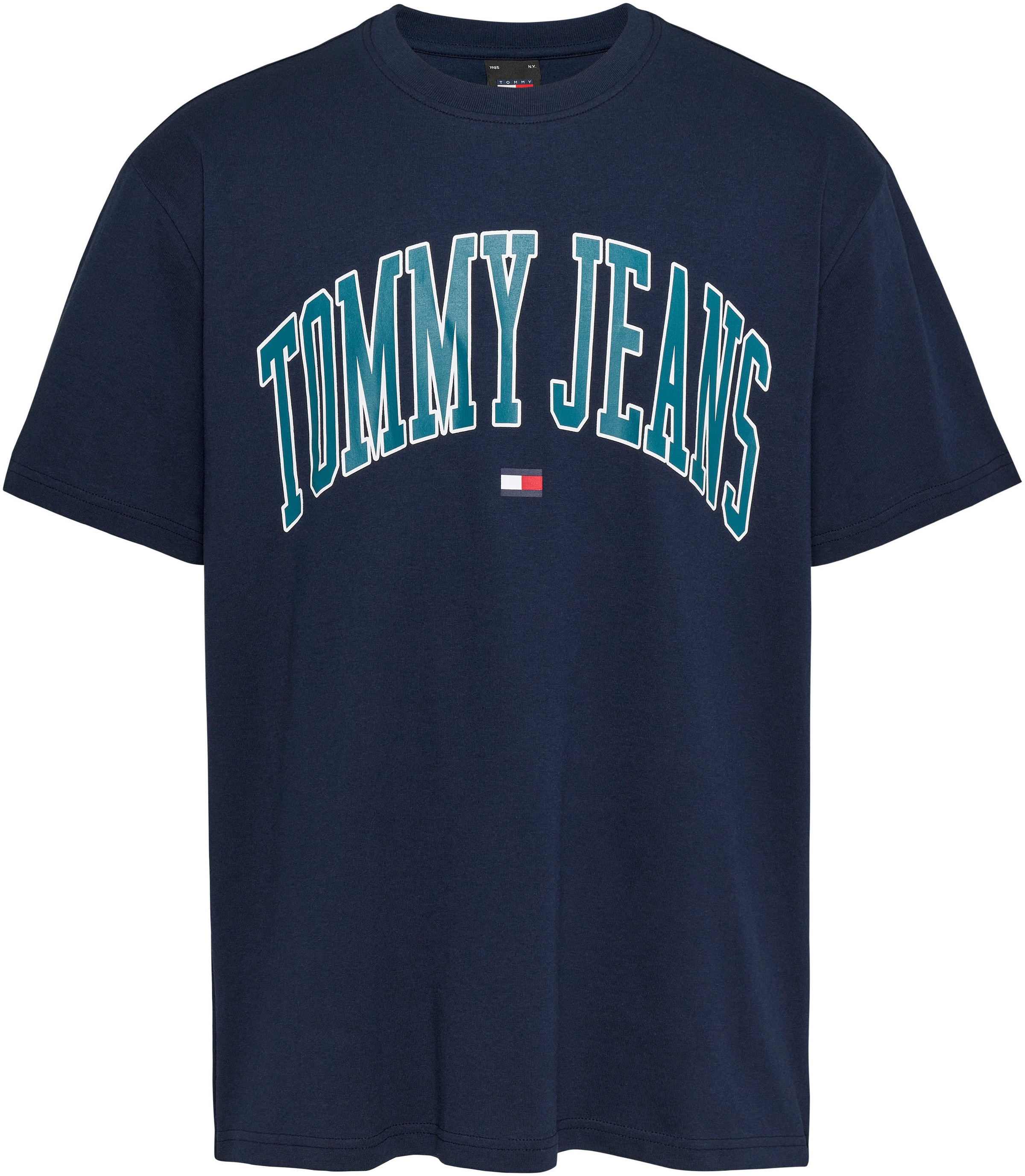 Tommy Jeans T-Shirt »TJM REG POPCOLOR VARSITY TEE EXT«, mit modischem Markenprint