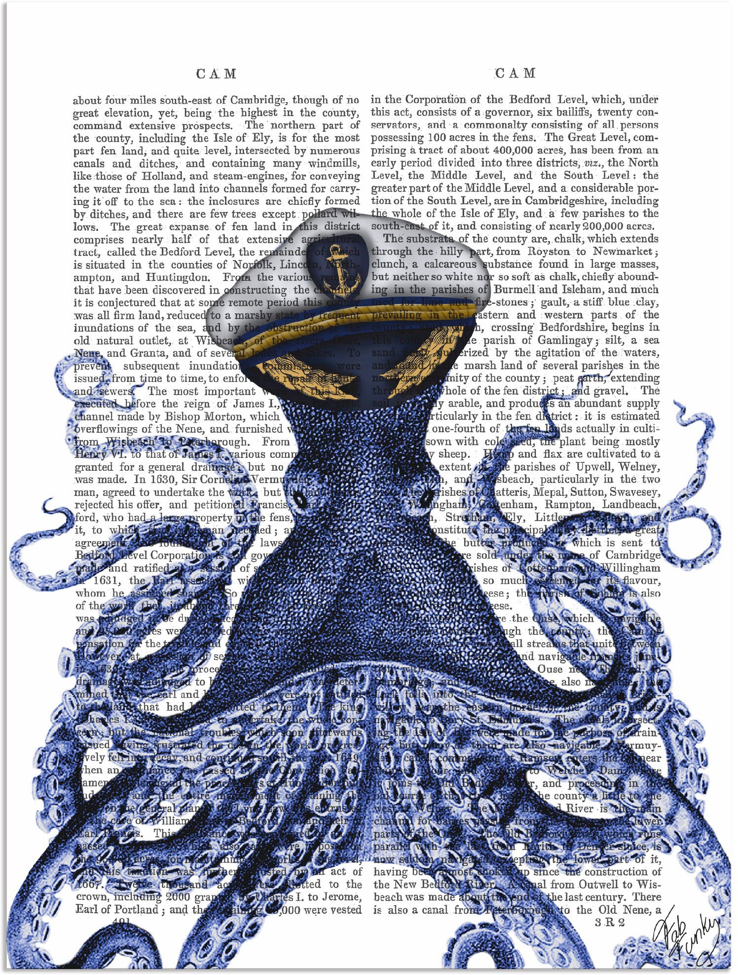 Image of Artland Wandbild »Kapitän Oktopus«, Wassertiere, (1 St.), in vielen Grössen & Produktarten - Alubild / Outdoorbild für den Aussenbereich, Leinwandbild, Poster, Wandaufkleber / Wandtattoo auch für Badezimmer geeignet bei Ackermann Versand Schweiz