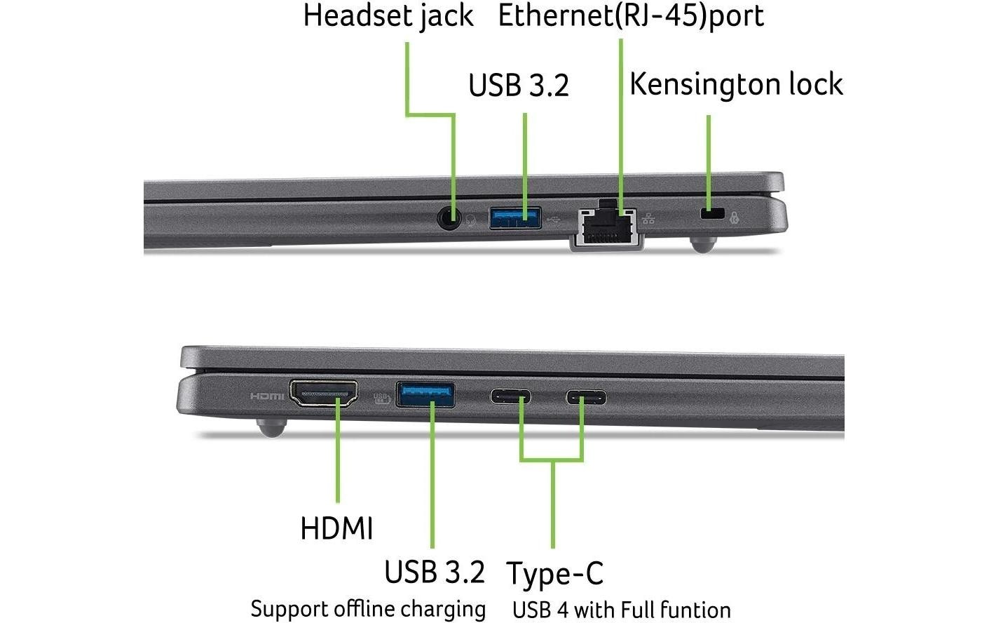 Acer Notebook »TravelMate P2 16 TMP216-52-TCO-5515« / 16 ″ Intel Core Ultra 5 Integrierte NPU (Neural Processing Unit)