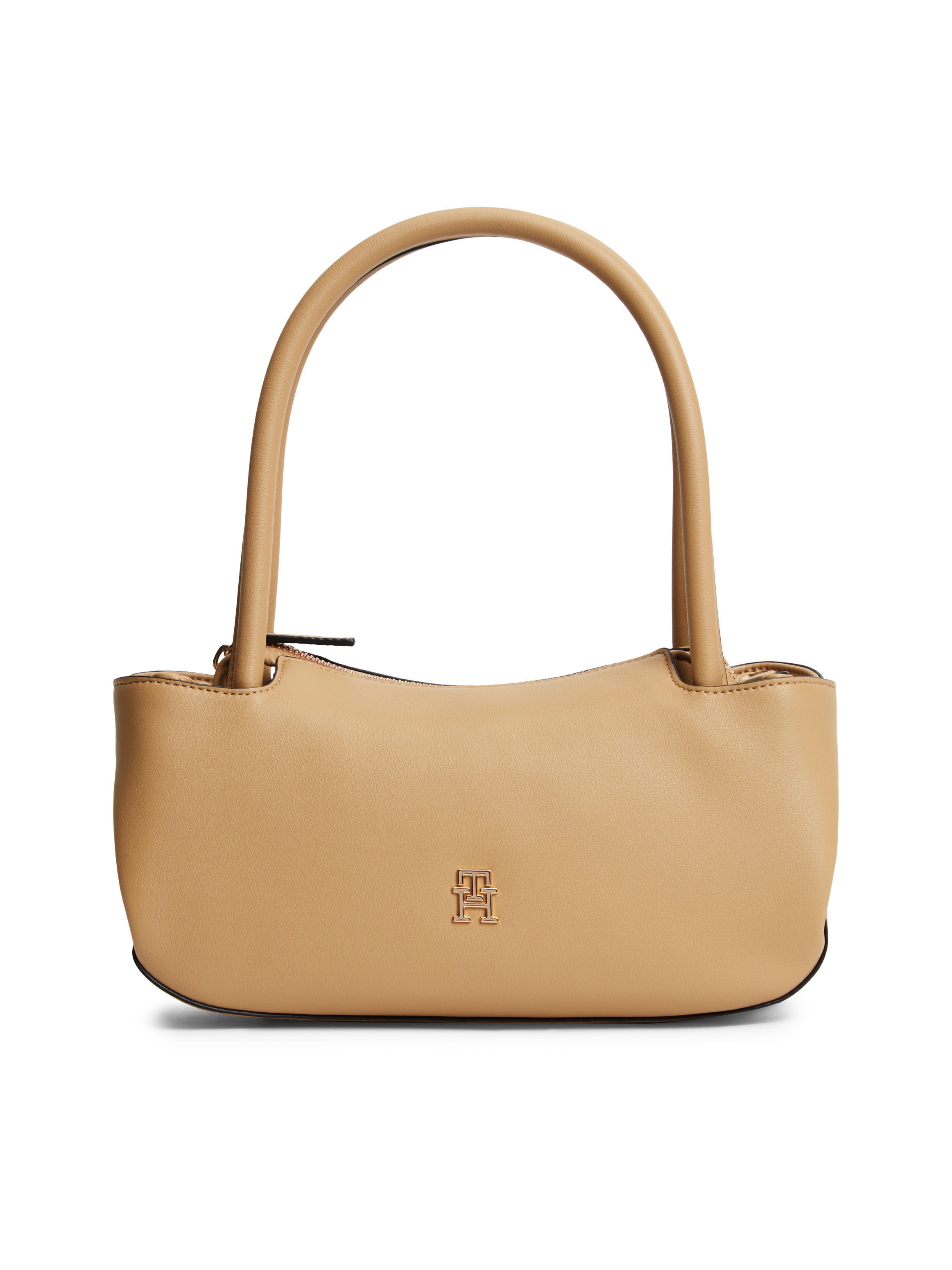 Image of Tommy Hilfiger Henkeltasche "TH LOGOTAPE SHOULDER BAG" Damen Handtasche mit doppeltem Tragegriff