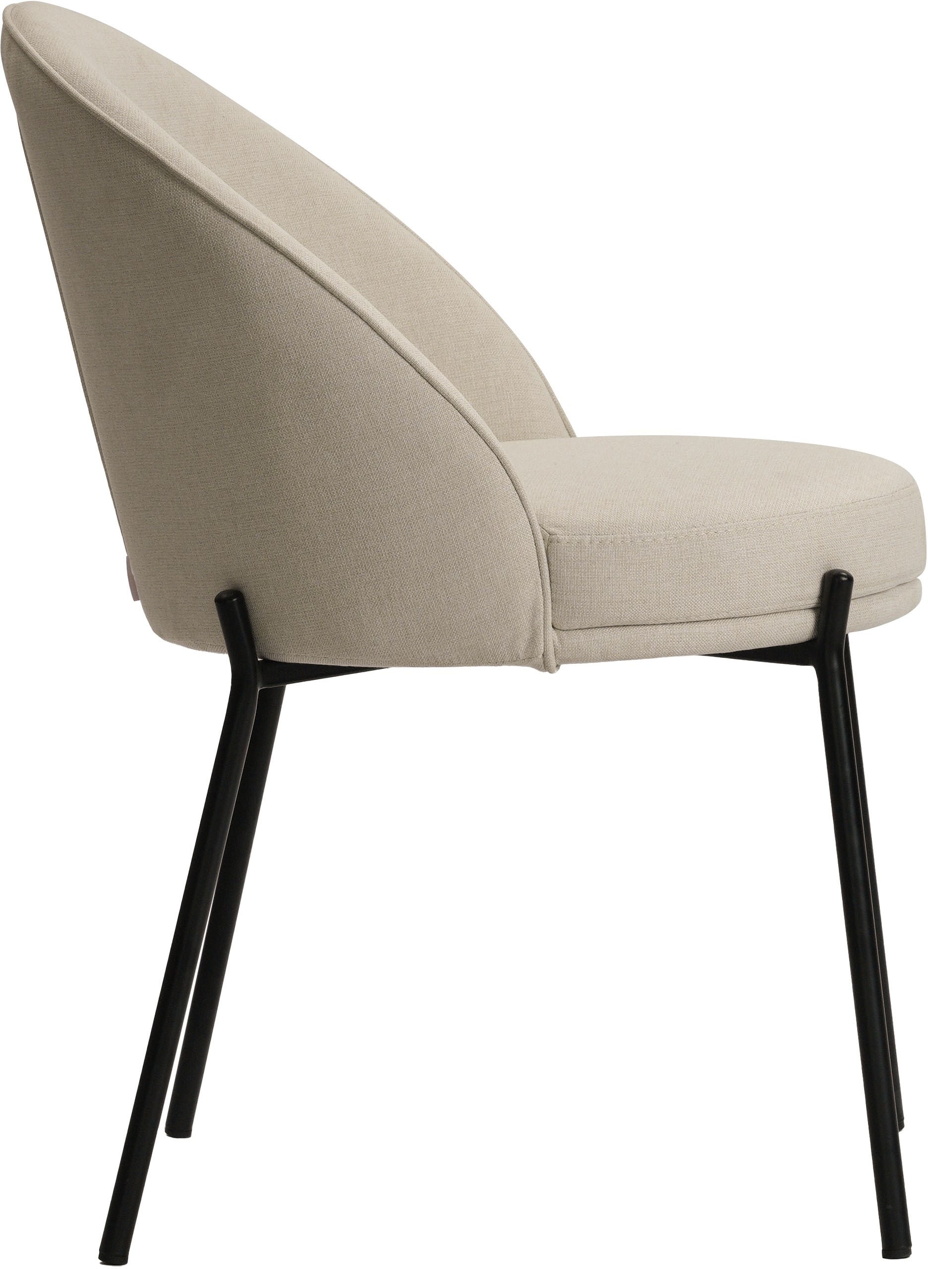 LeGer Home by Lena Gercke Chaise de salle à manger »Isalie« (Set) 2 cuismit pflegeleichtem Webstoff, Metallgestell, Sitztiefe 47 cm