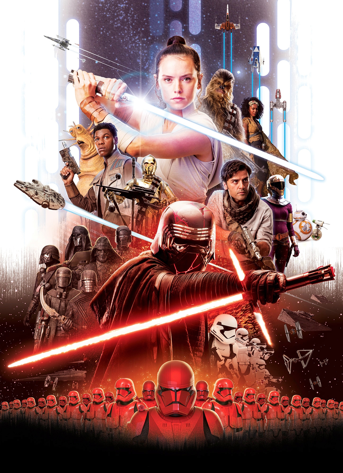 Image of Komar Fototapete "STAR WARS EP9 Movie Poster Rey - Grösse 184 x 254 cm" bedruckt glatt Kinderzimmer