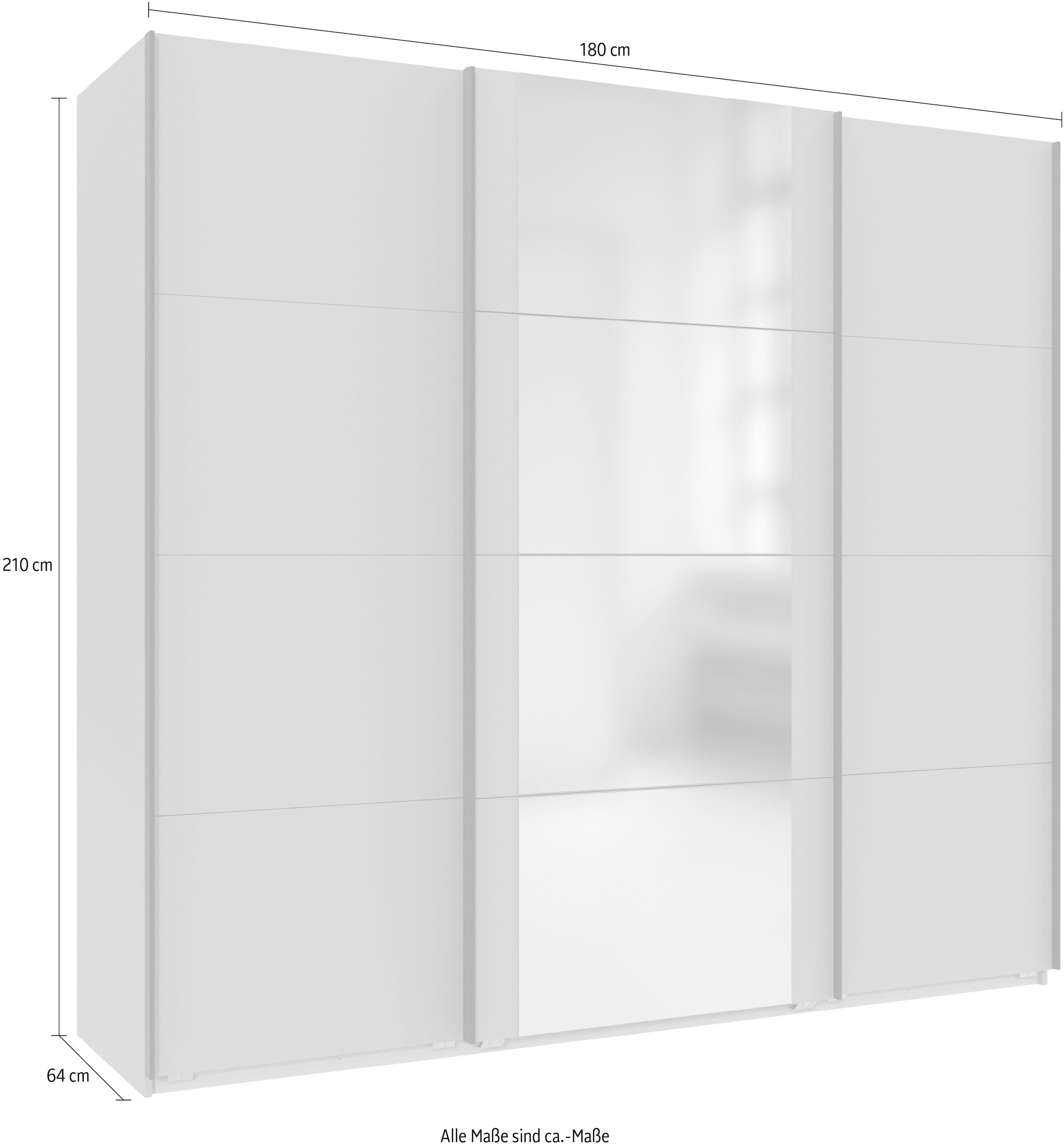Wimex Armoire à portes coulissantes »Bern Schiebetürenschrank« Schrank mit zusätzlicher Innenausstattung, Garderobe