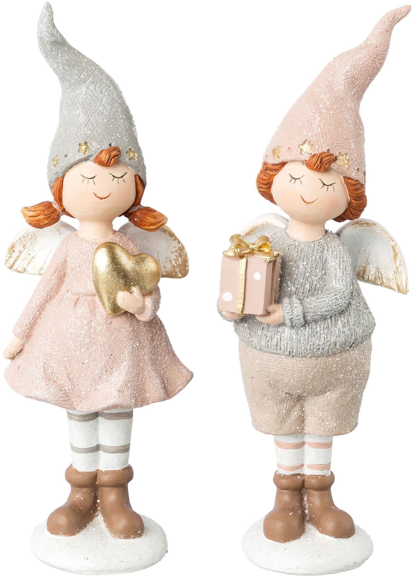 Image of Creativ home Weihnachtsfigur "Weihnachtskinder" mit dezentem Glitzer-Finish