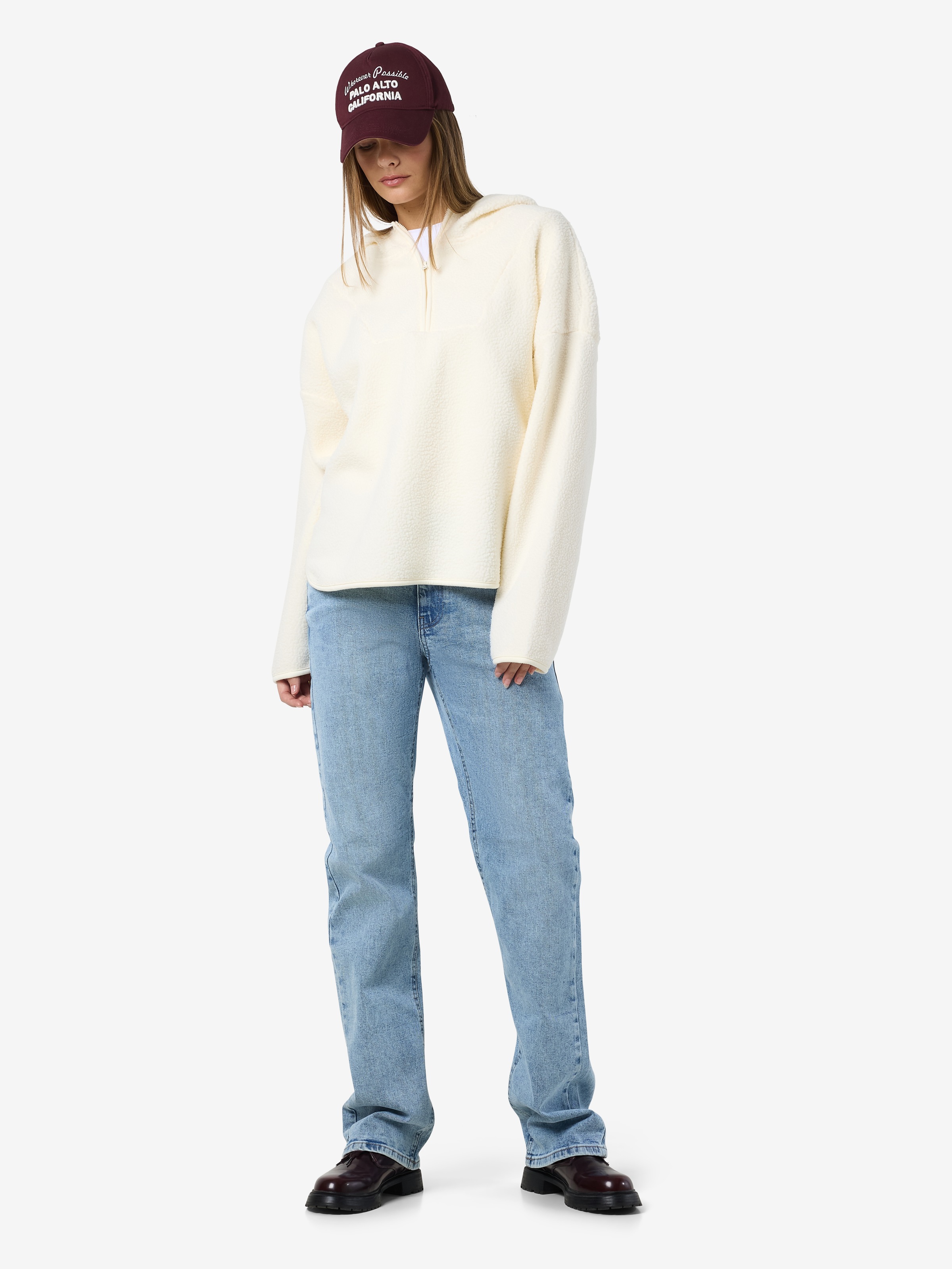 Noisy may Kapuzensweatshirt »NMCOZY L/S HALFWAY ZIP SWEATER JRS NOOS«
