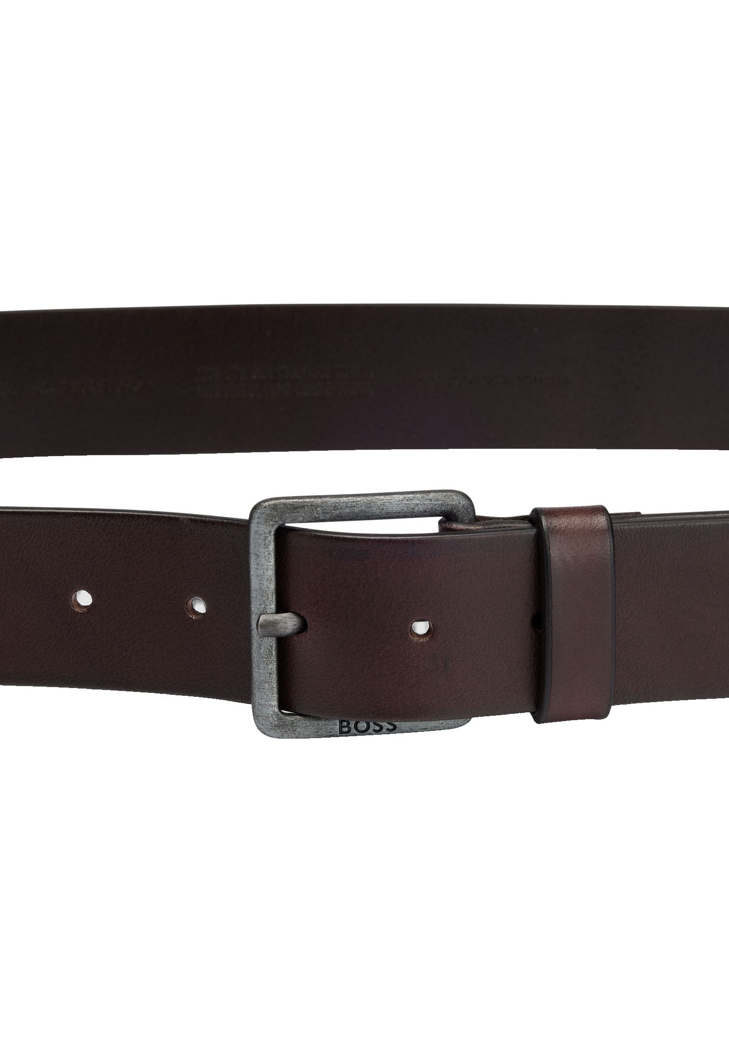 BOSS Ledergürtel »Jeeko_Sz40«, mit BOSS Logo-Schriftzug auf der Schliesse