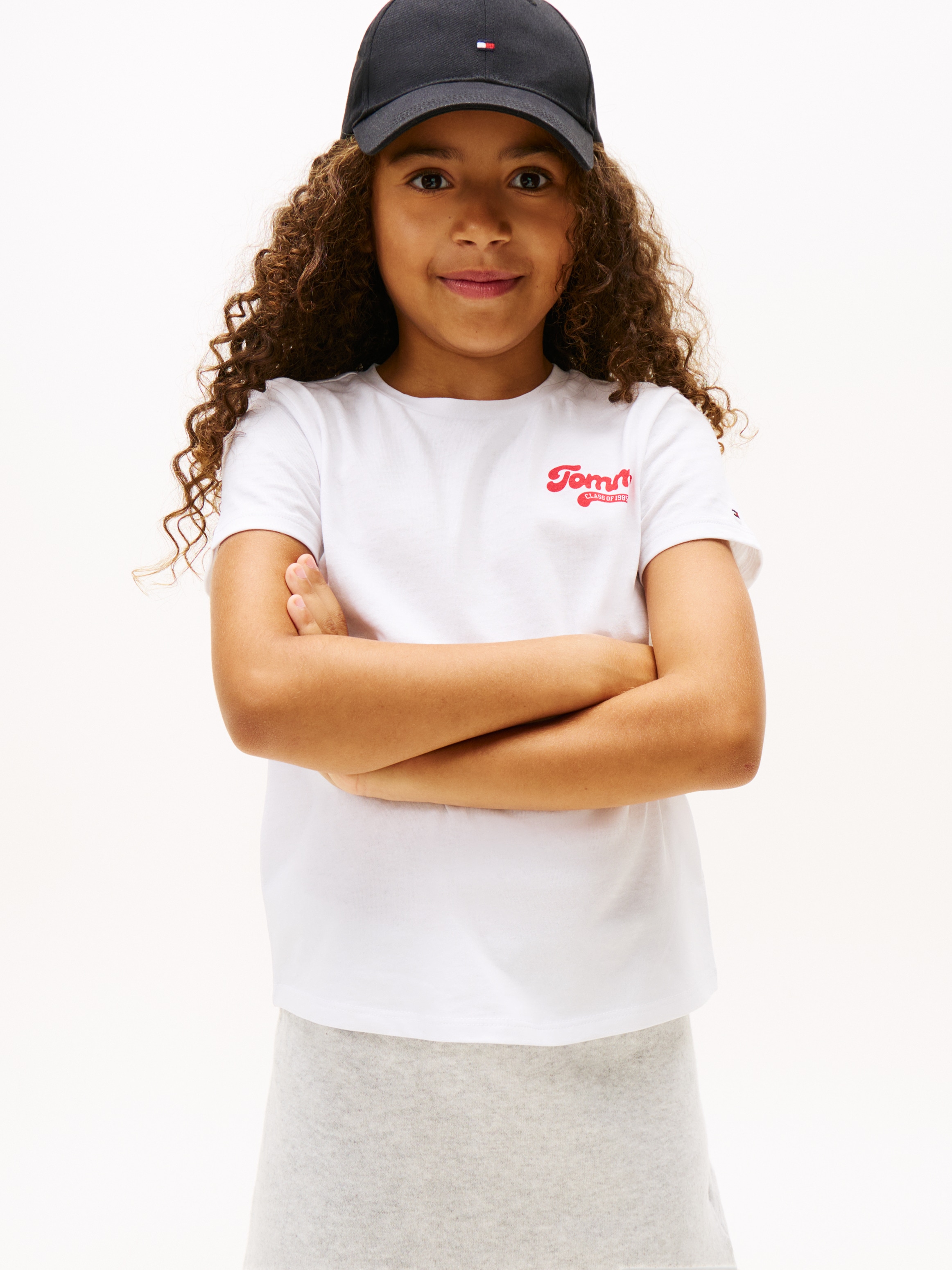 Image of Tommy Hilfiger T-Shirt "TOMMY GRAPHIC FLOCK TEE S/S" Kinder bis 16 Jahre, Druck