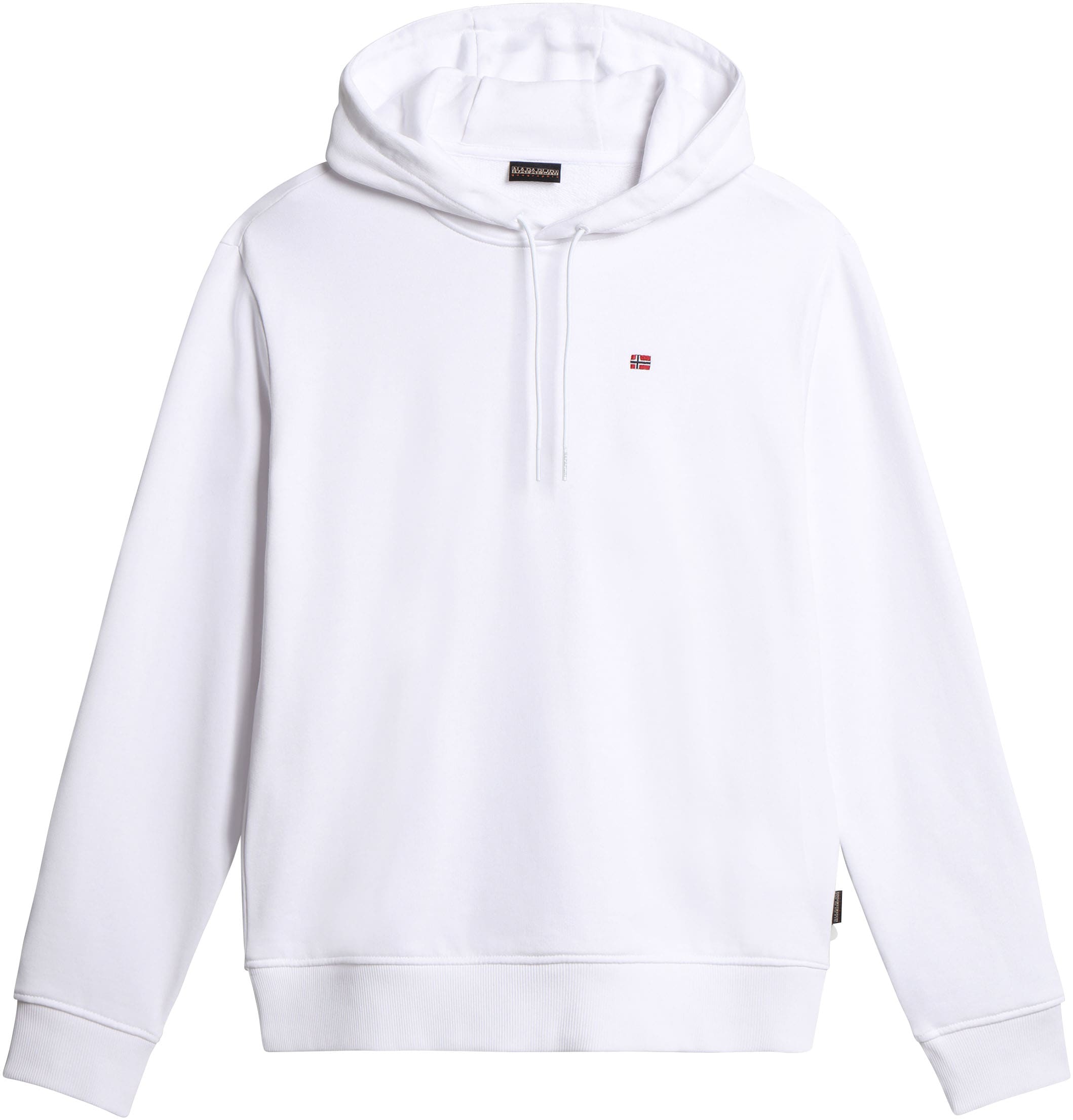 Image of Napapijri Kapuzensweatshirt "BALIS H SUM BLU MARINE", Mit Markenlabel an der Seite; mit Rippbündchen an Saum und Ärmeln