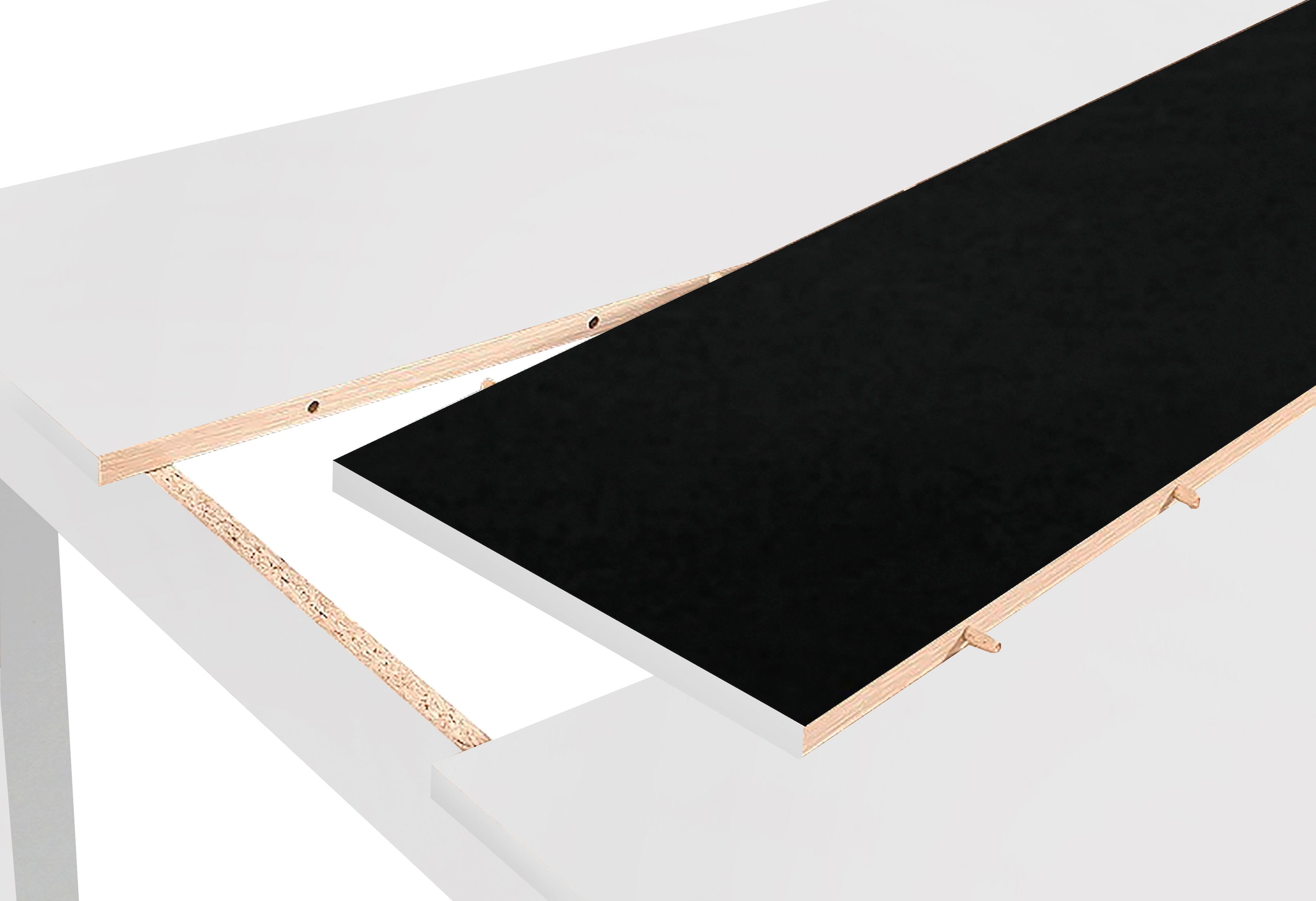 byLIVING Esstisch »Nori«, Breite 120, 140 oder 160 cm, Mittelplatte wendbar