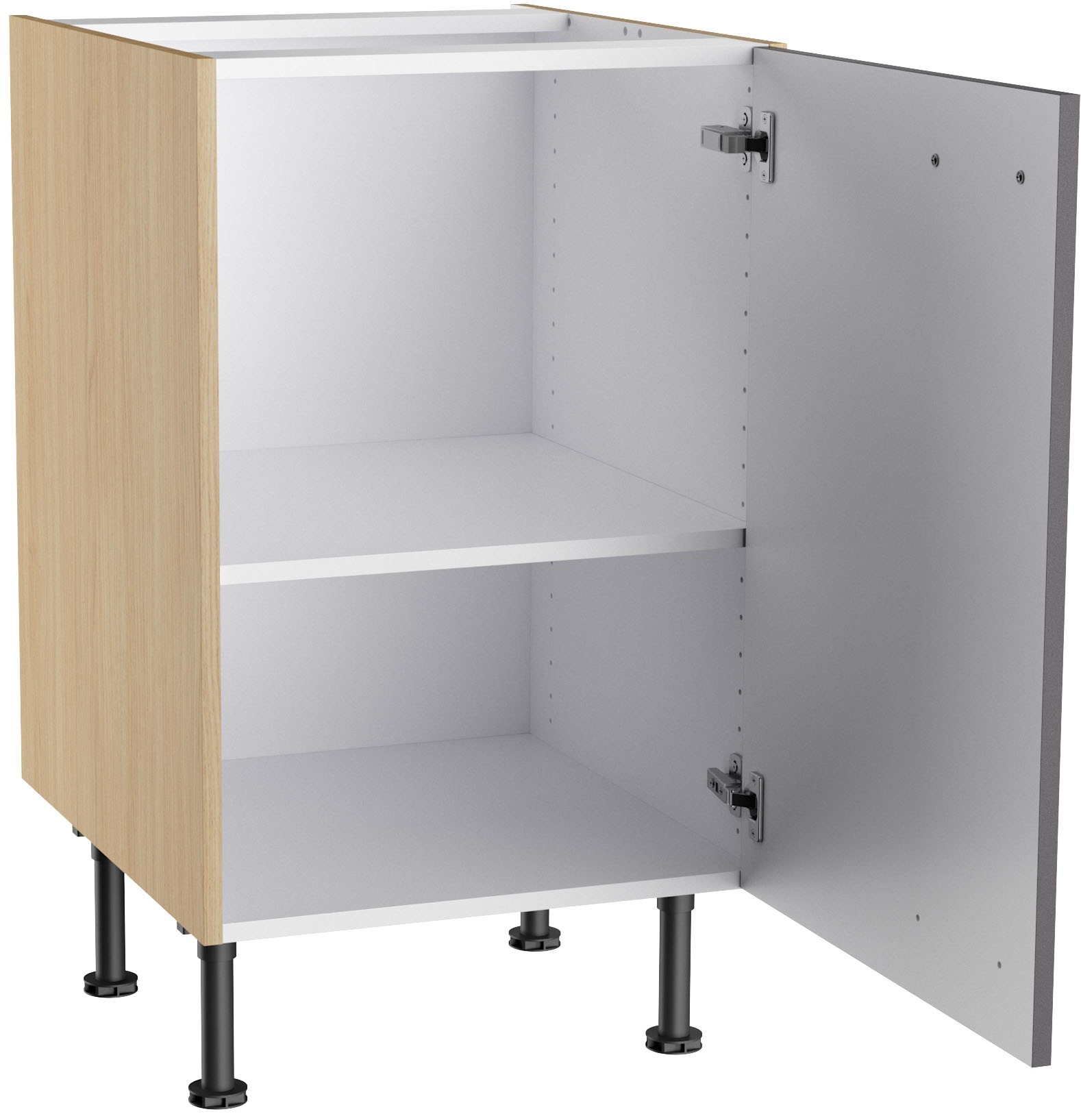 KOCHSTATION Unterschrank »KS-Lucy« Breite 50 cm, mit 1 Tür, 1 Einlegeboden, Soft-Close, verstellbare Füsse