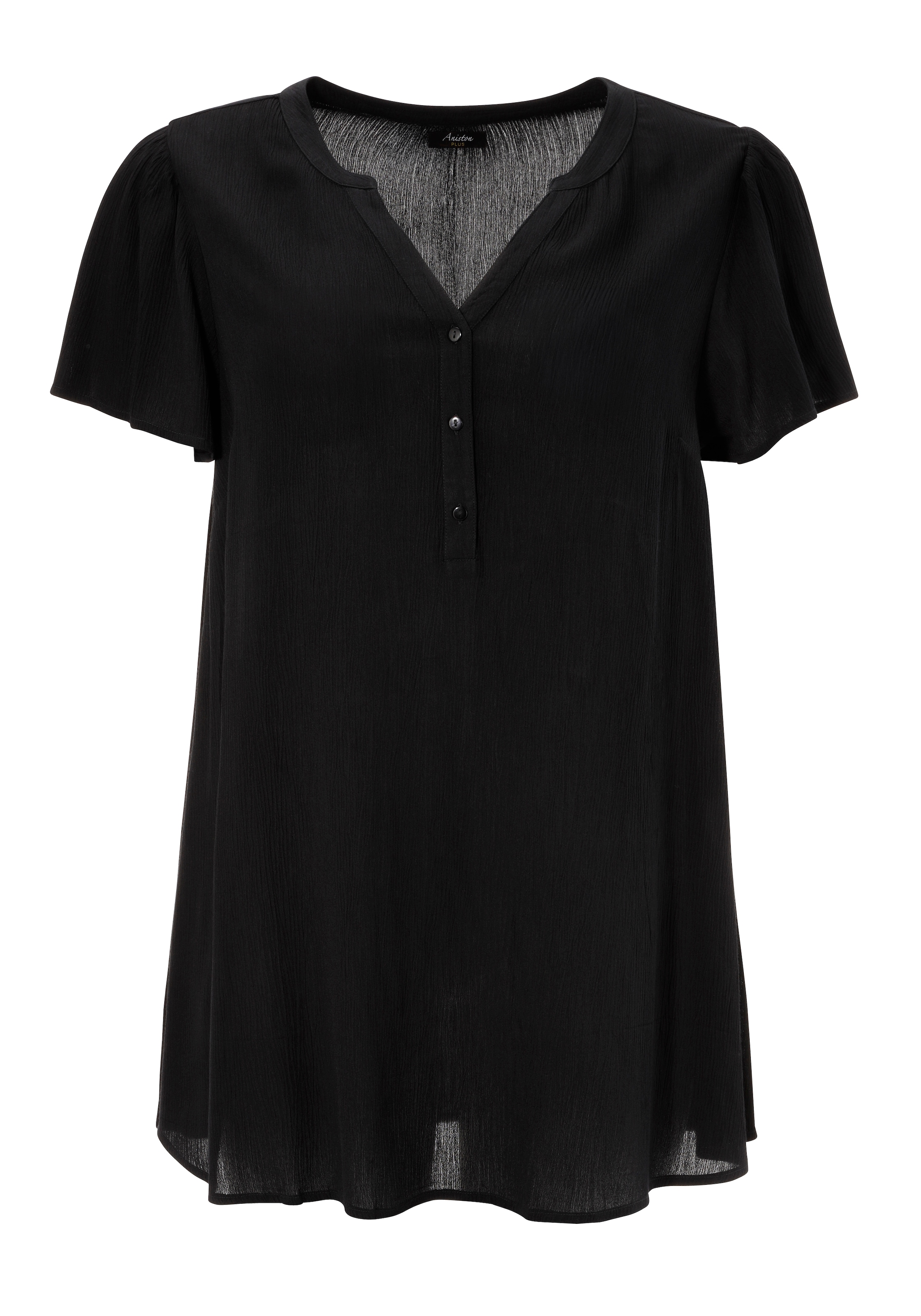 Aniston PLUS Longbluse, in trendiger Crepe-Qualität - NEUE KOLLEKTION