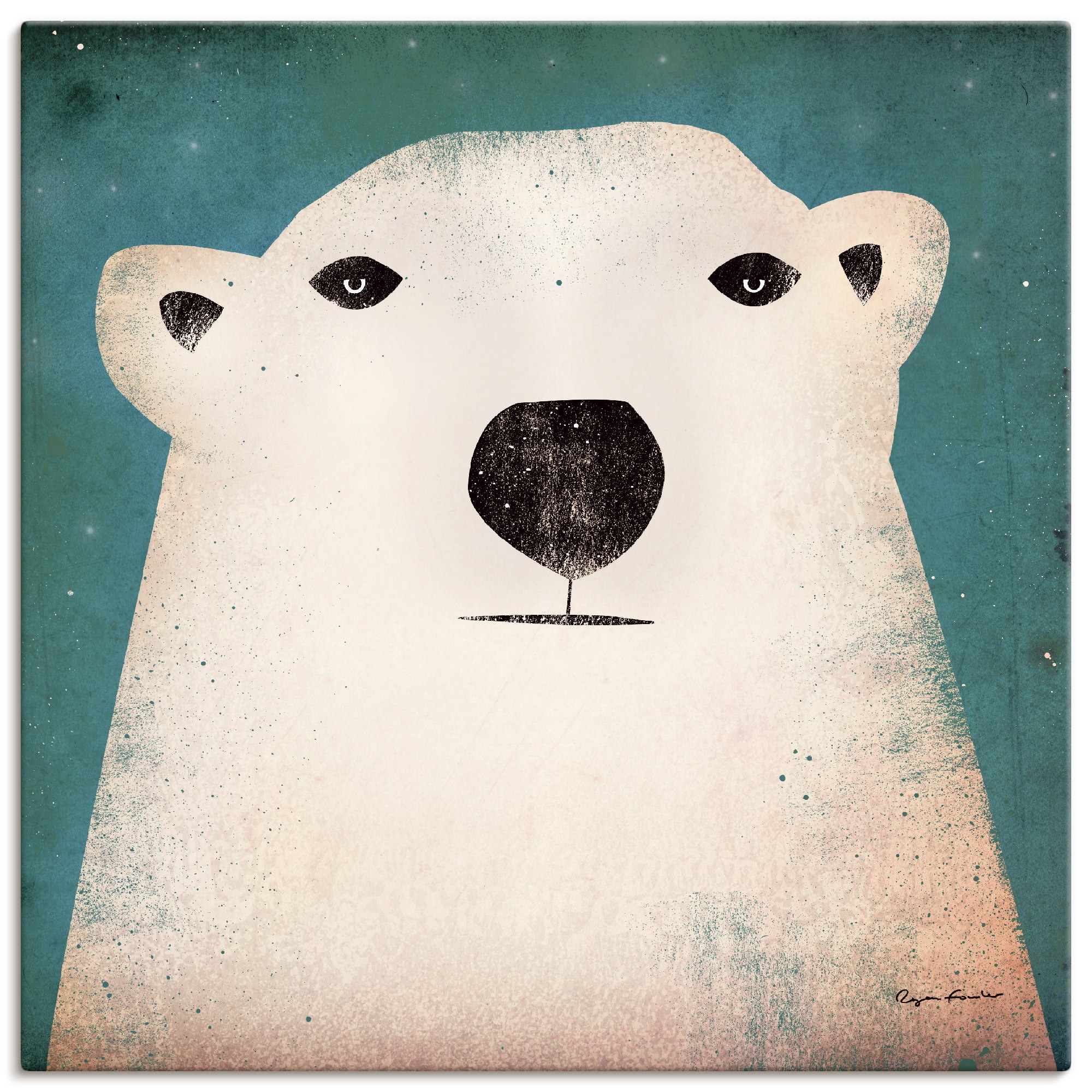 Image of Artland Wandbild »Eisbär«, Tiere, (1 St.), in vielen Grössen & Produktarten -Leinwandbild, Poster, Wandaufkleber / Wandtattoo auch für Badezimmer geeignet bei Ackermann Versand Schweiz