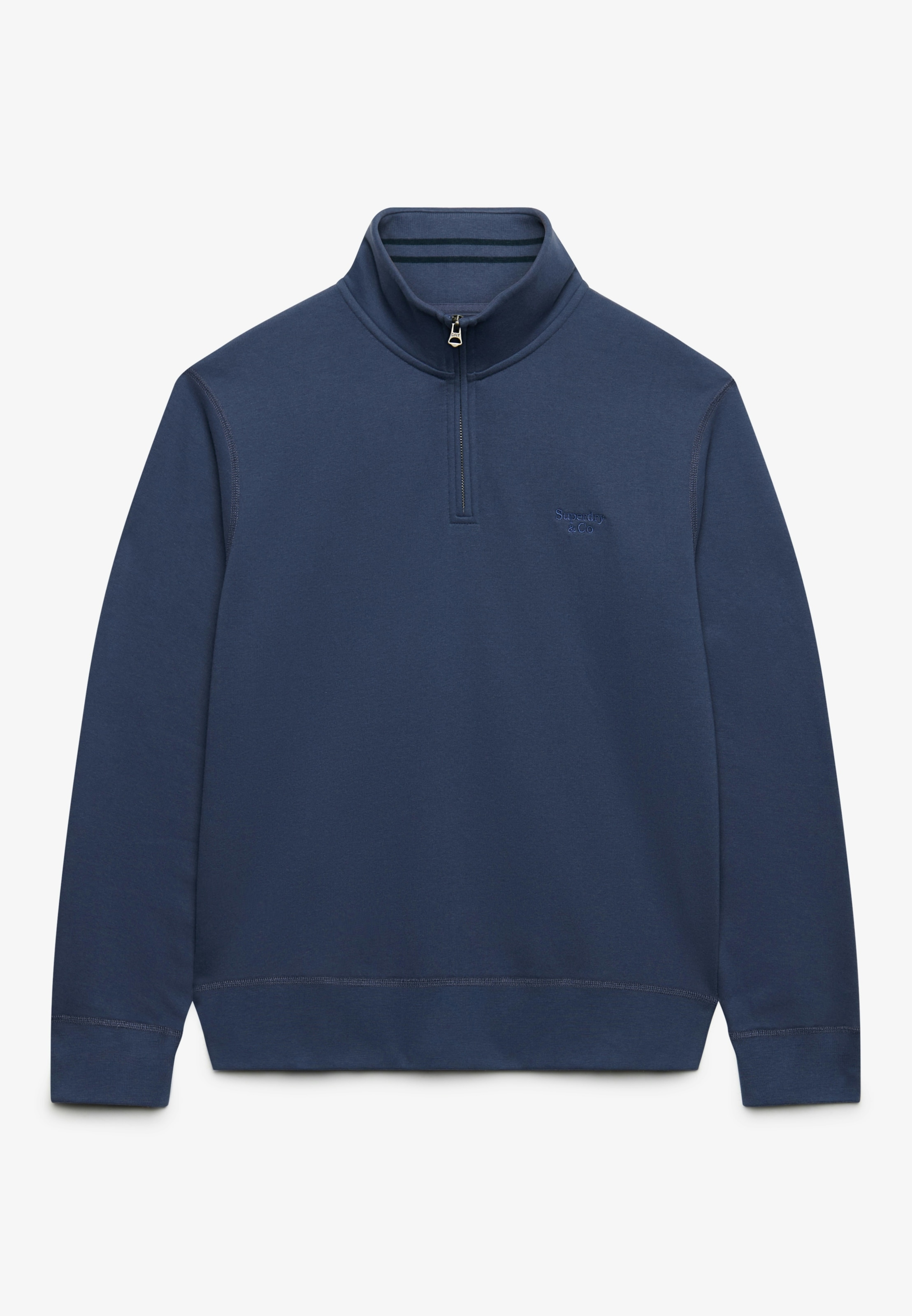 Superdry Sweat-shirt »ESSENTIAL SERIF LOGO HALF ZIP«, Baumwollmischung
