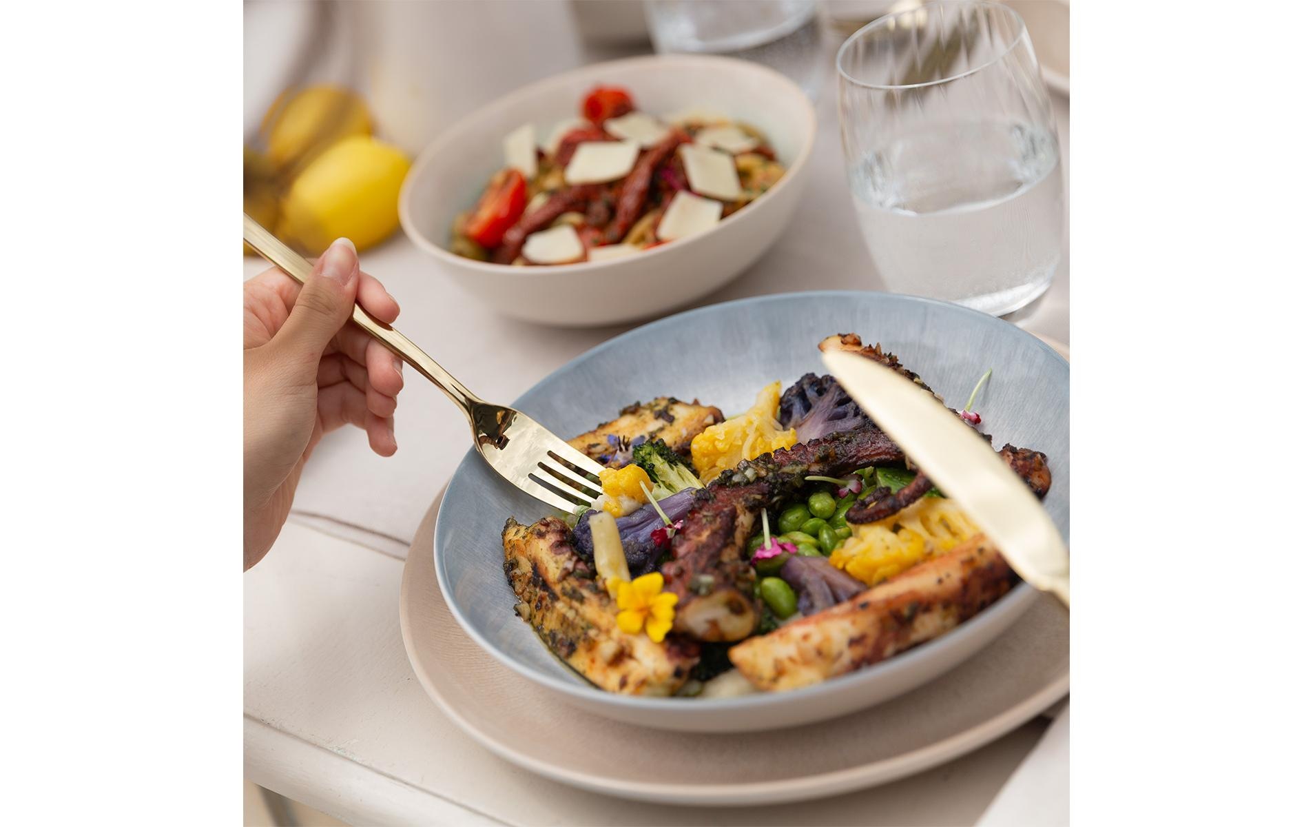   Speiseteller »Lunasol Elements Vulcano 12-tlg.« Keramikgeschirrset