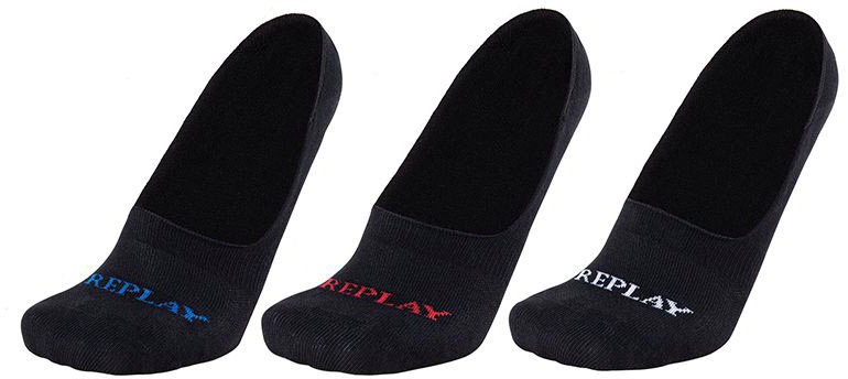Replay Füsslinge »INVISIBLE Basic Foot Logo 3Prs Card wrap«, mit Logoschriftzug kaufen