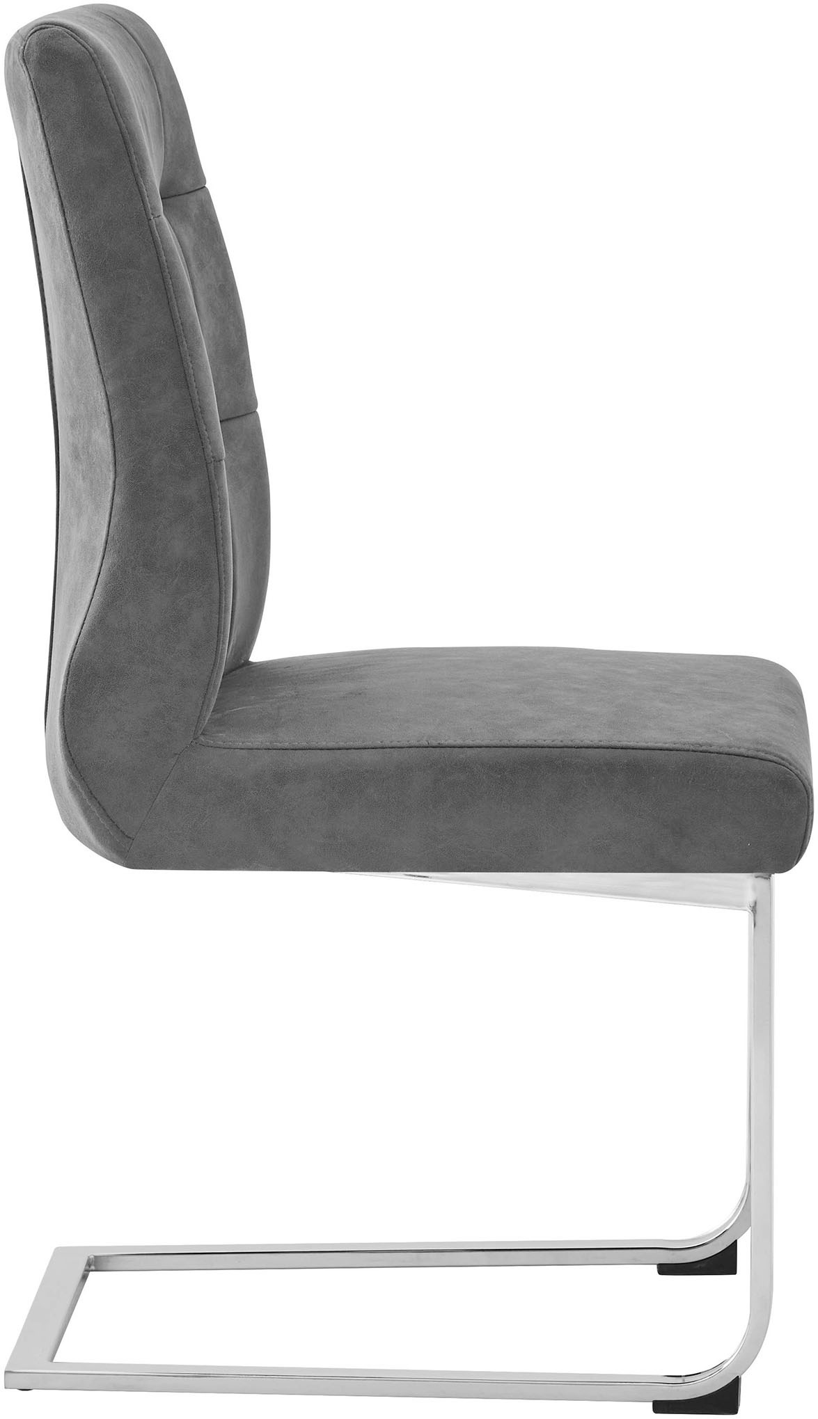 byLIVING Esszimmerstuhl »Marlen XXL«, (Set), 2 St., Microfaser, bis zu 150 kg belastbar, Vintage-Bezug, Freischwinger