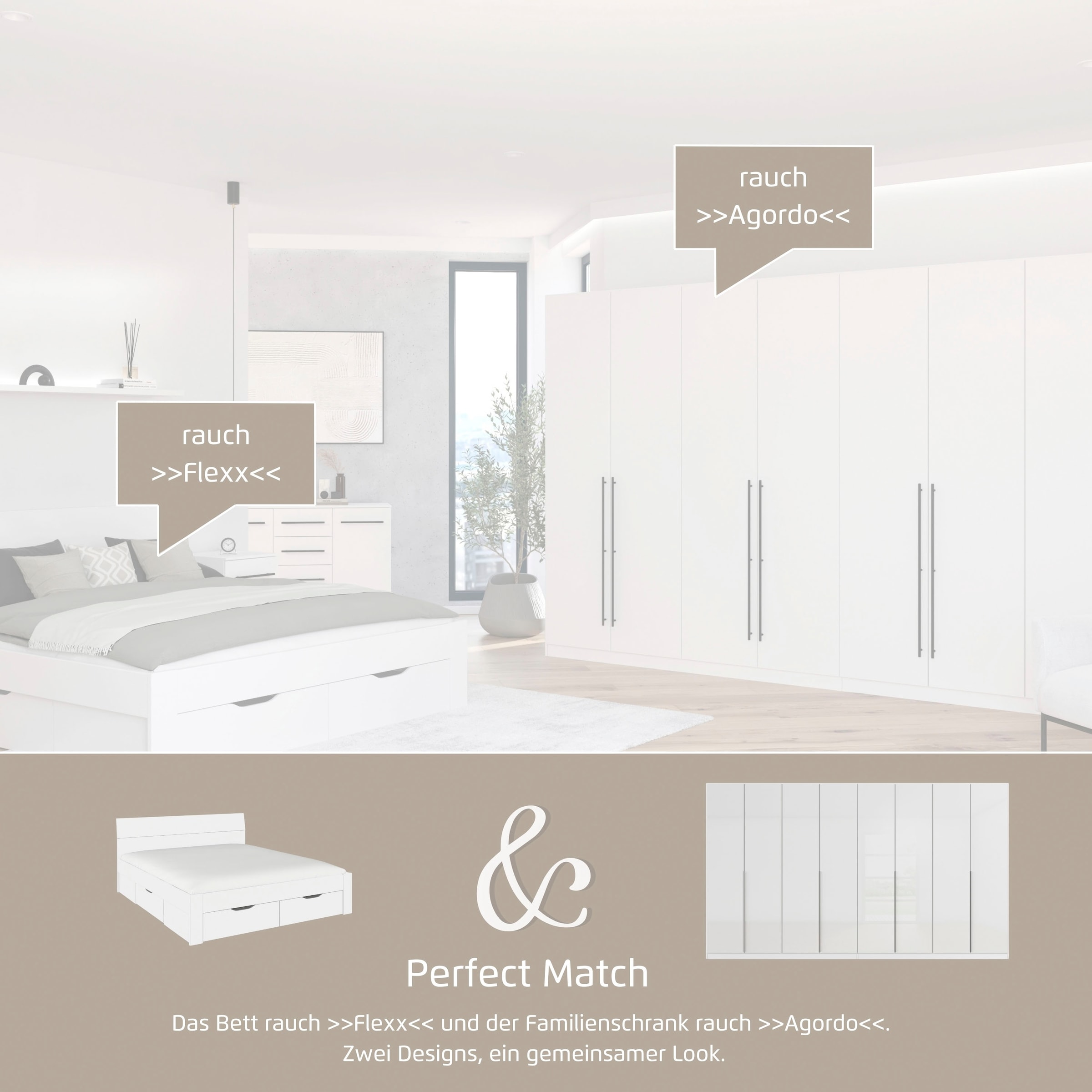 rauch Lit »Einzelbett Doppelbett Stauraum FLEXX Breiten 90/140/180 cm« Einzelbett Doppelbett Stauraum FLEXX Breiten 90/140/180 cm