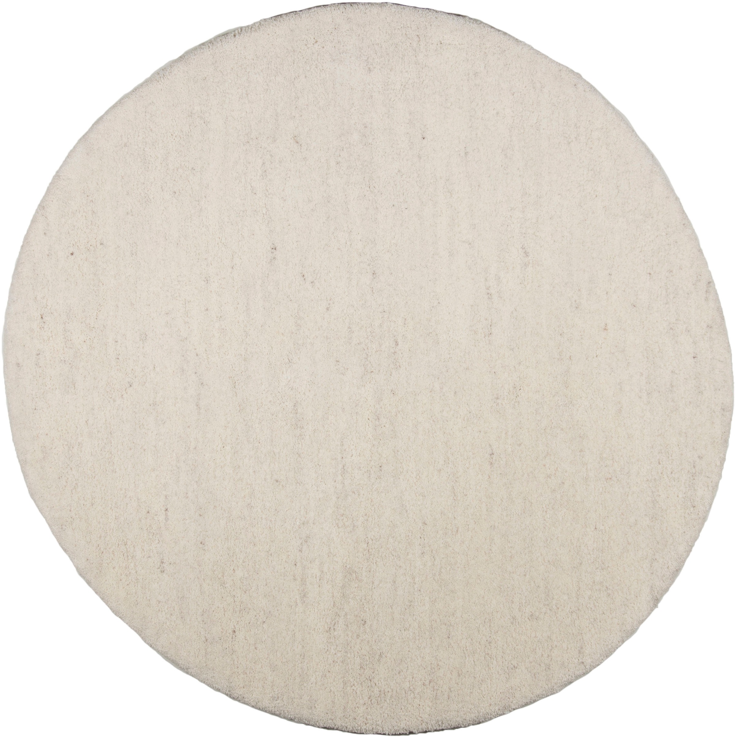 Image of GOODproduct Wollteppich "Punam" rund 28 mm Höhe echter Berber aus Marokko, einfarbig, reine Wolle, handgeknüpft