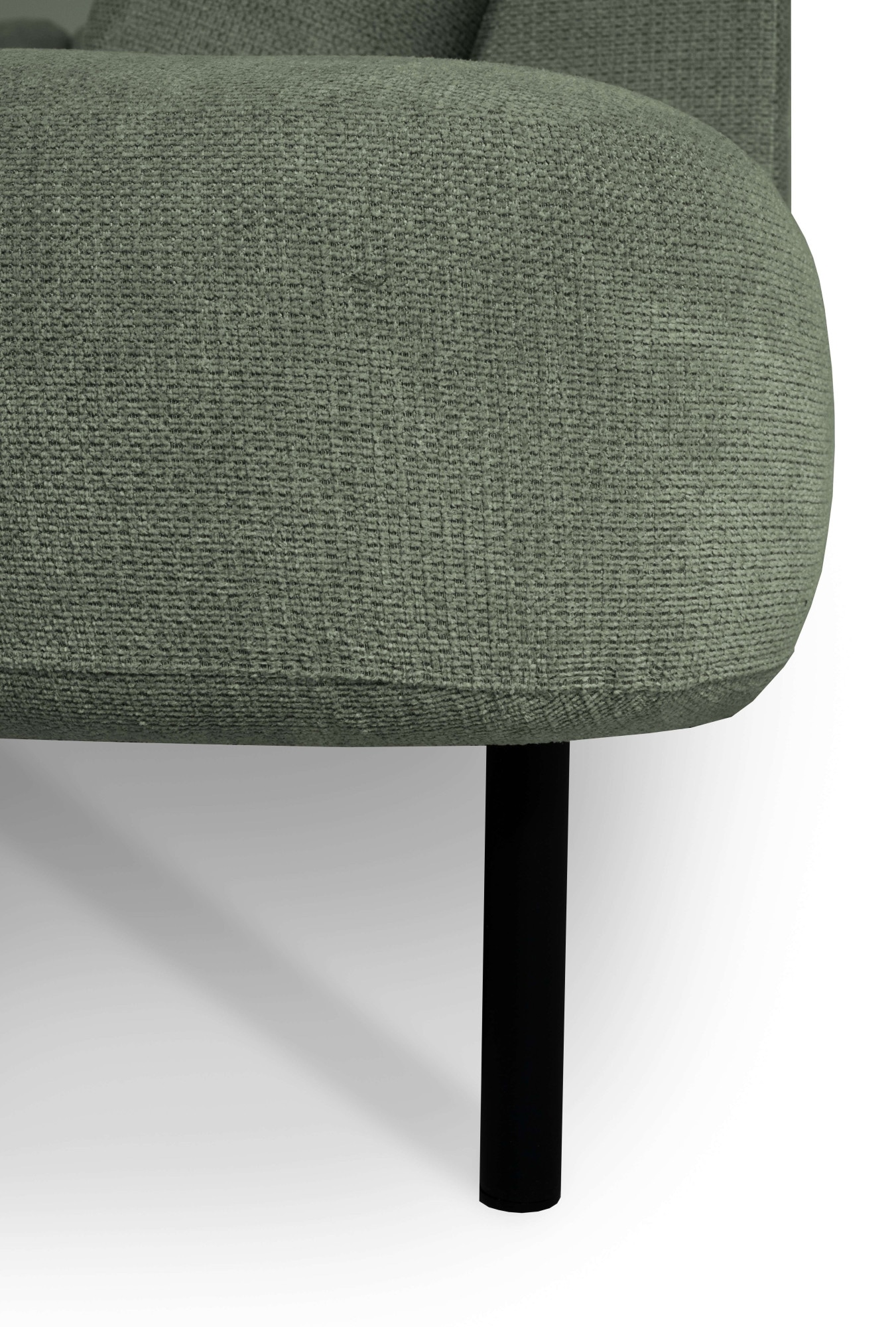 GOODproduct Wohnlandschaft »Cesola« in weichem Chenille-Stoff, Breite 327 cm, mit schwarzen Metallfüssen