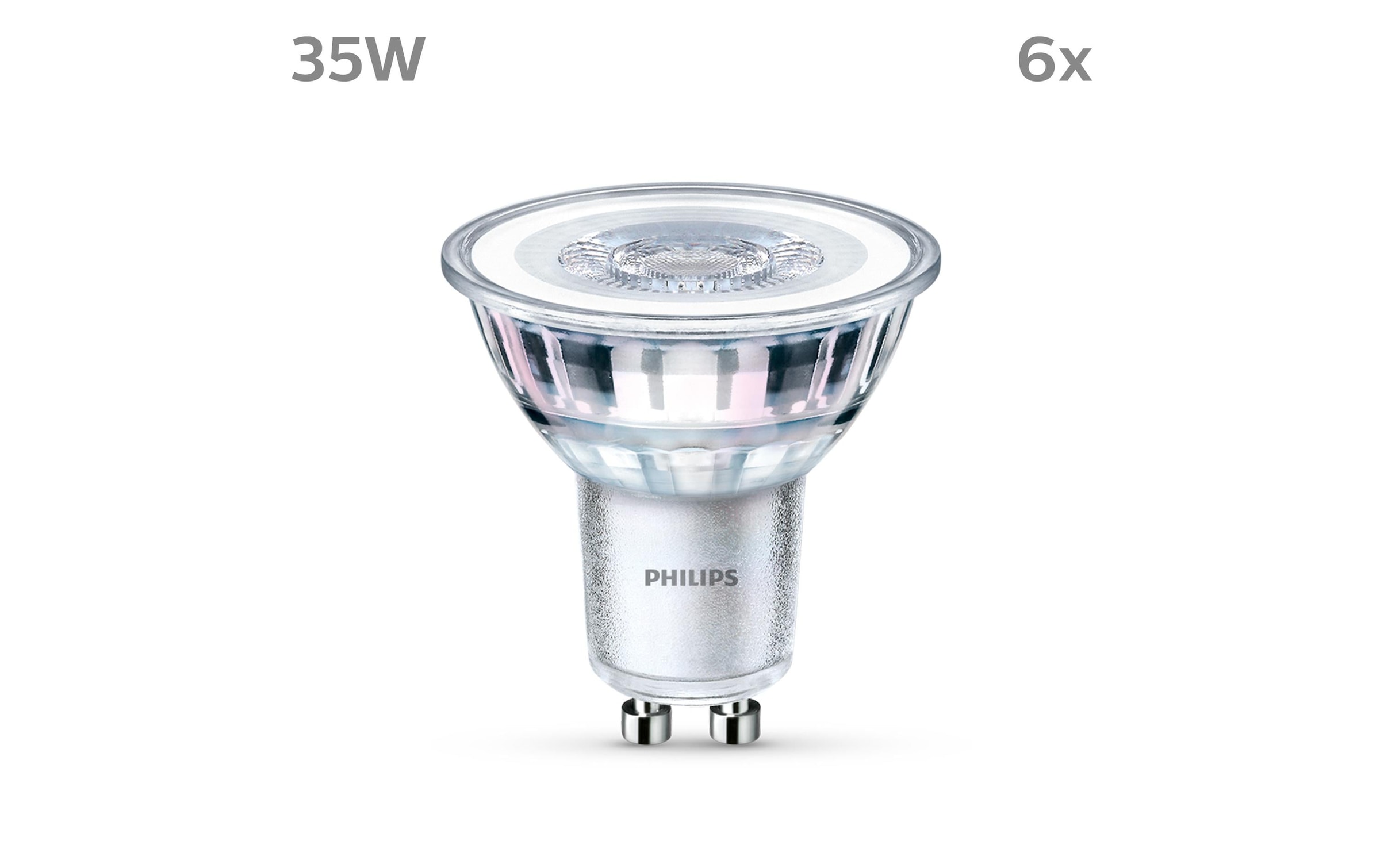 Philips LED-Leuchtmittel »(35W), 3.5W, GU10, Wa«, GU10, Warmweiss