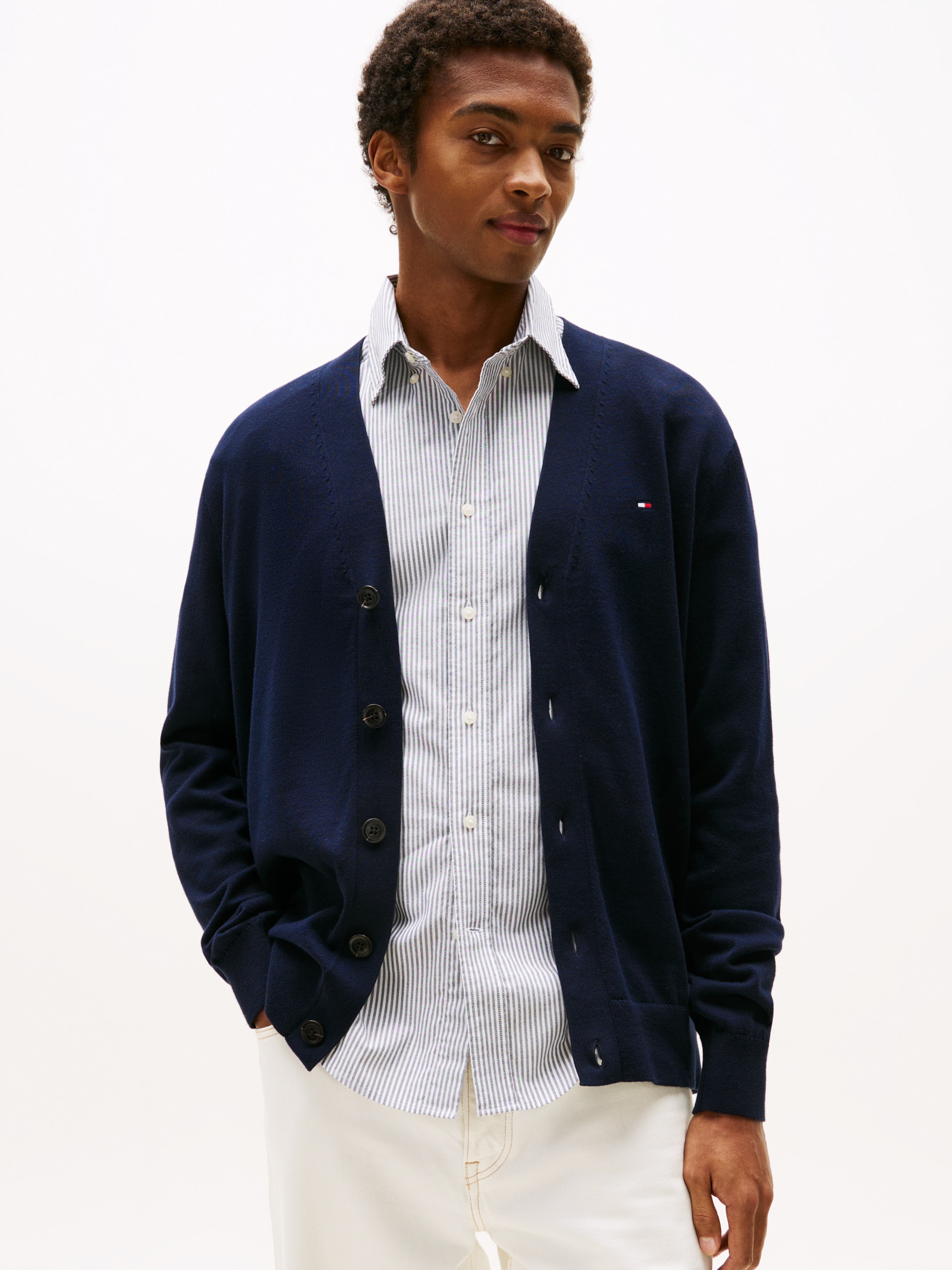 Tommy Hilfiger Strickjacke »ESSENTIAL COTTON CARDIGAN«