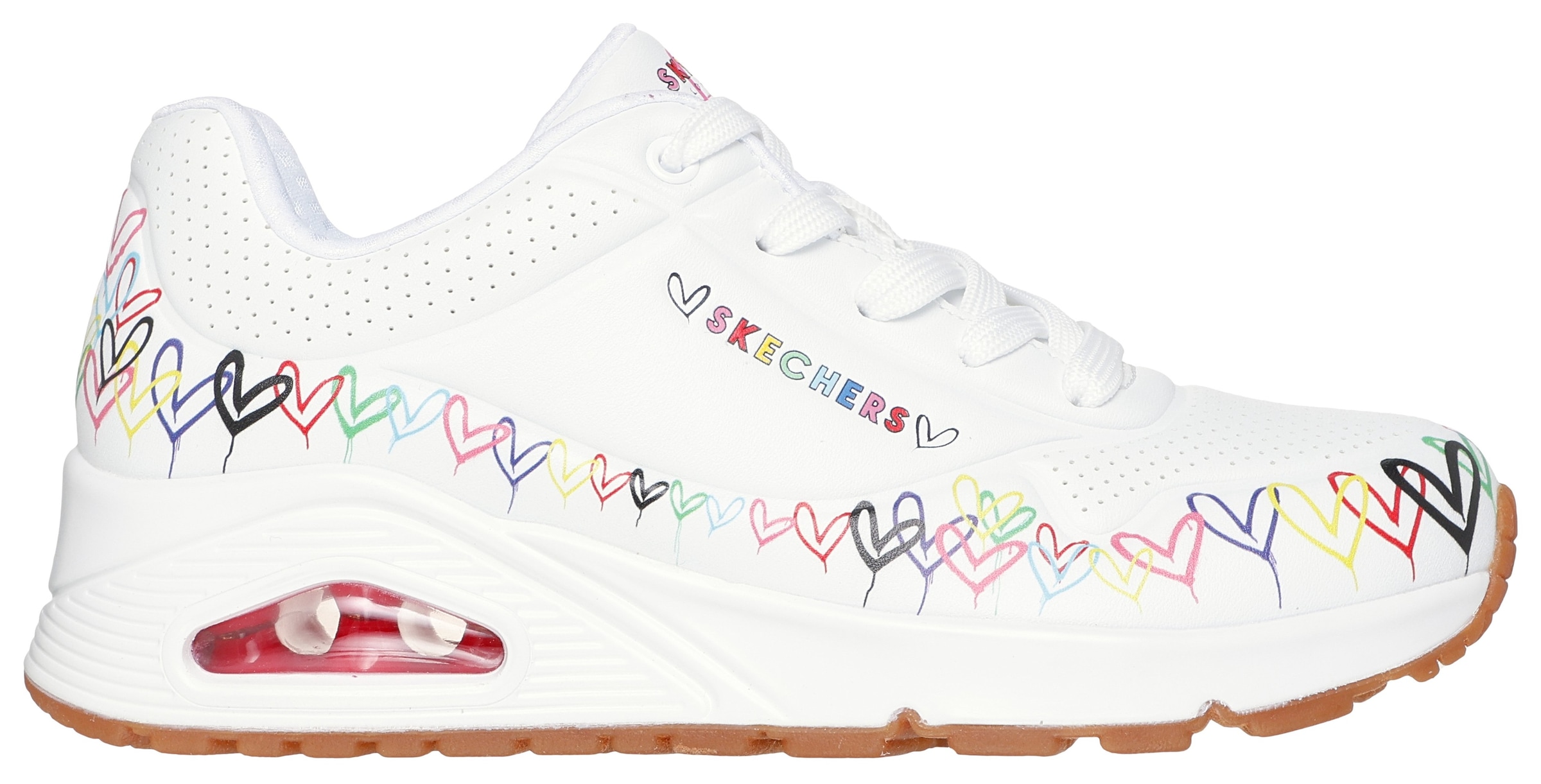 Skechers Sneaker »UNO«  , Keilsneaker, Plateausneaker mit bedruckter Sohle