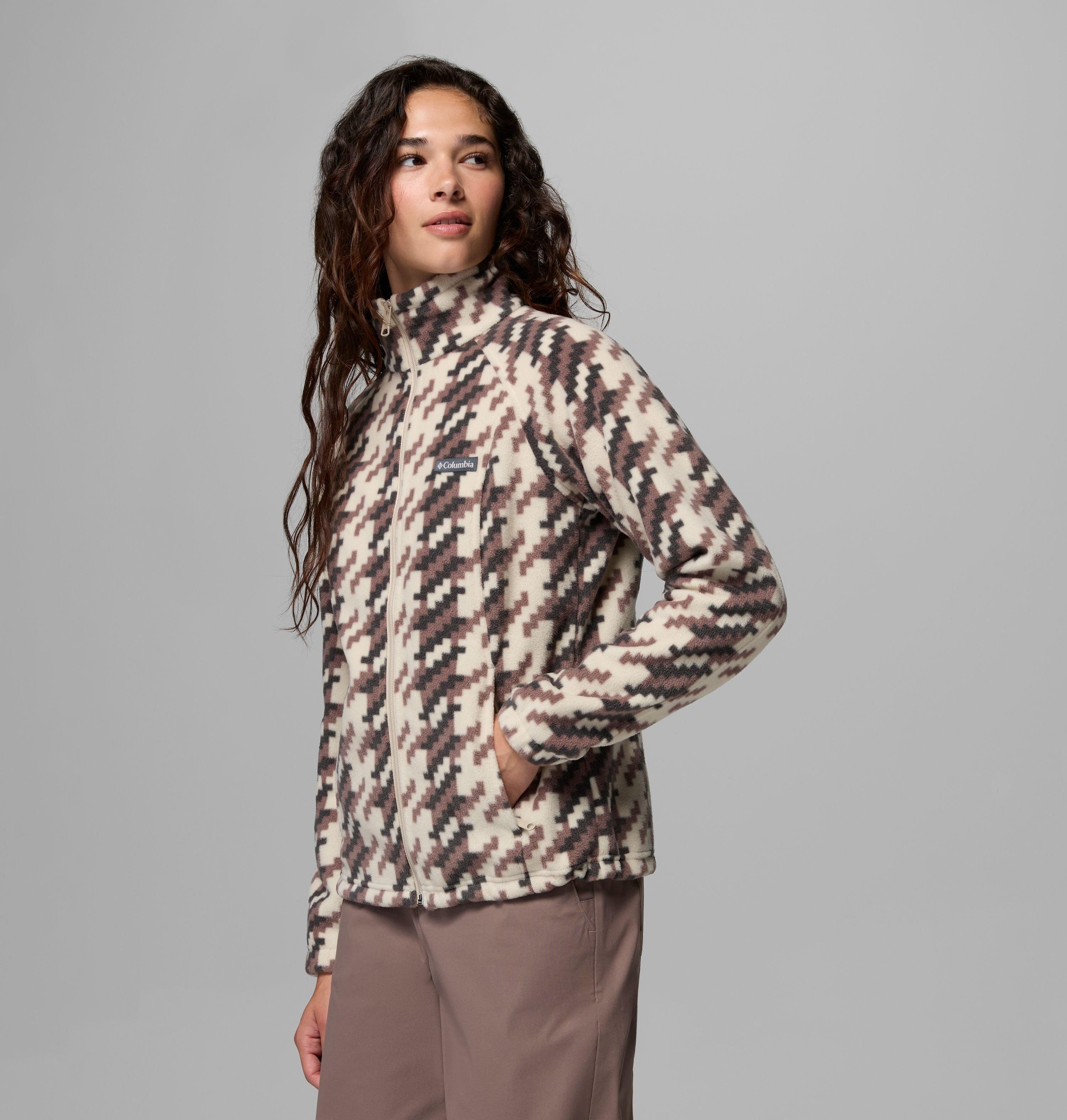 Columbia Fleecejacke »Benton Springs Printed Full Zip« Wärmend, schnell trocknend, atmungsaktiv