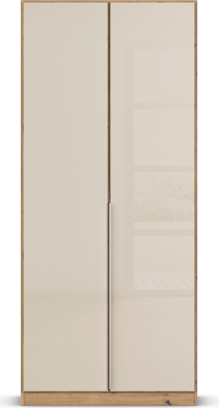 GOODproduct Armoire à portes battantes »Kleiderschrank Kleiderschränke Schrank Garderobe AGORDO mit Glasfront« en deux couleurs de poignées, largeurs 91-405 cm,  aménagement intérieur réfléchi, en 8 largeurs et 2 hauteurs MADE IN GERMANY