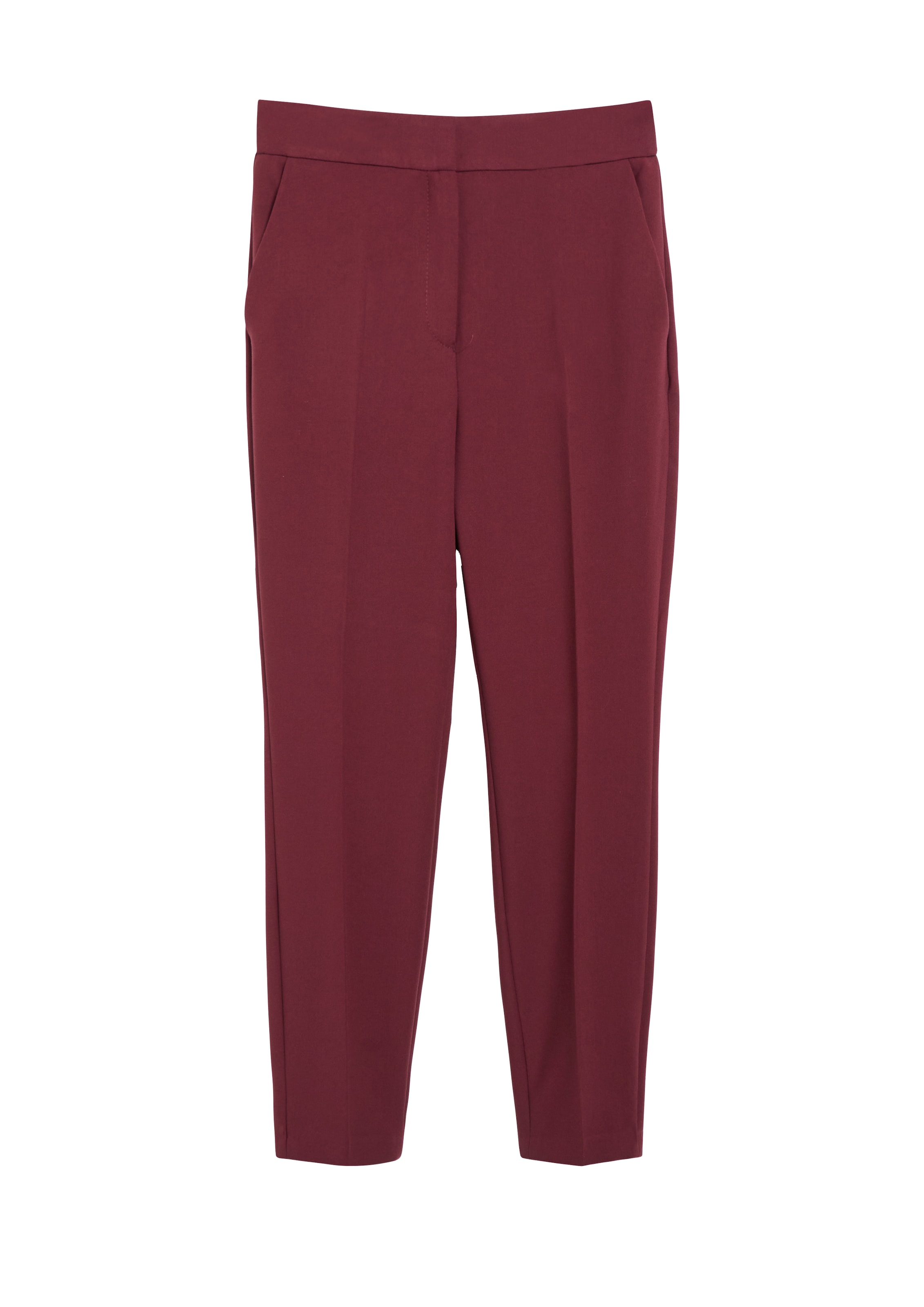s.Oliver BLACK LABEL Stoffhose  mit elastischem Bund und Bundfalten / Viskose-Stretch