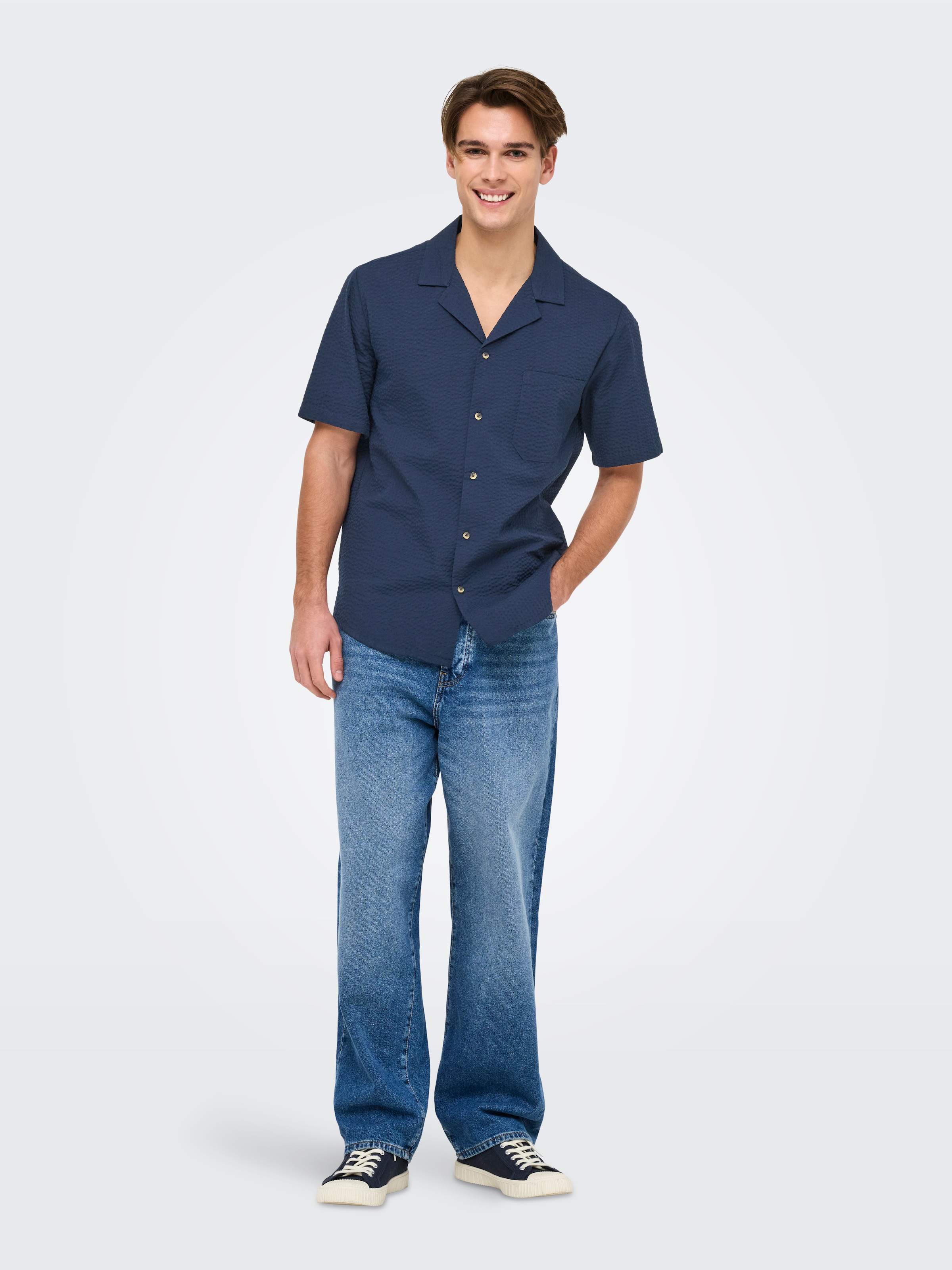 ONLY & SONS Kurzarmhemd »ONSEYE RESORT SEERS 0009 SHIRT NOOS«