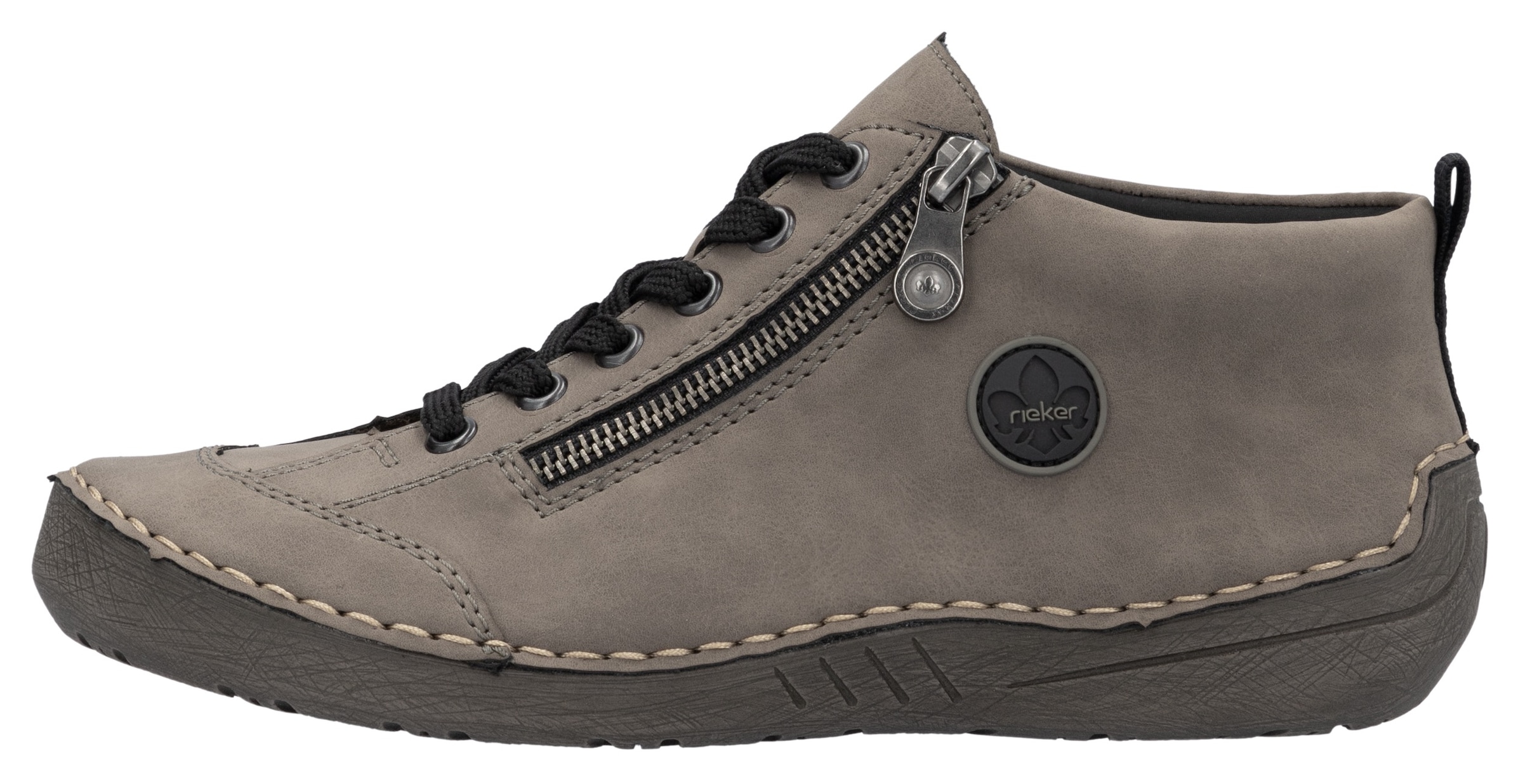 Rieker Schnürboots, Sneaker, Schnürschuh, Outdoorschuh mit Reissverschluss