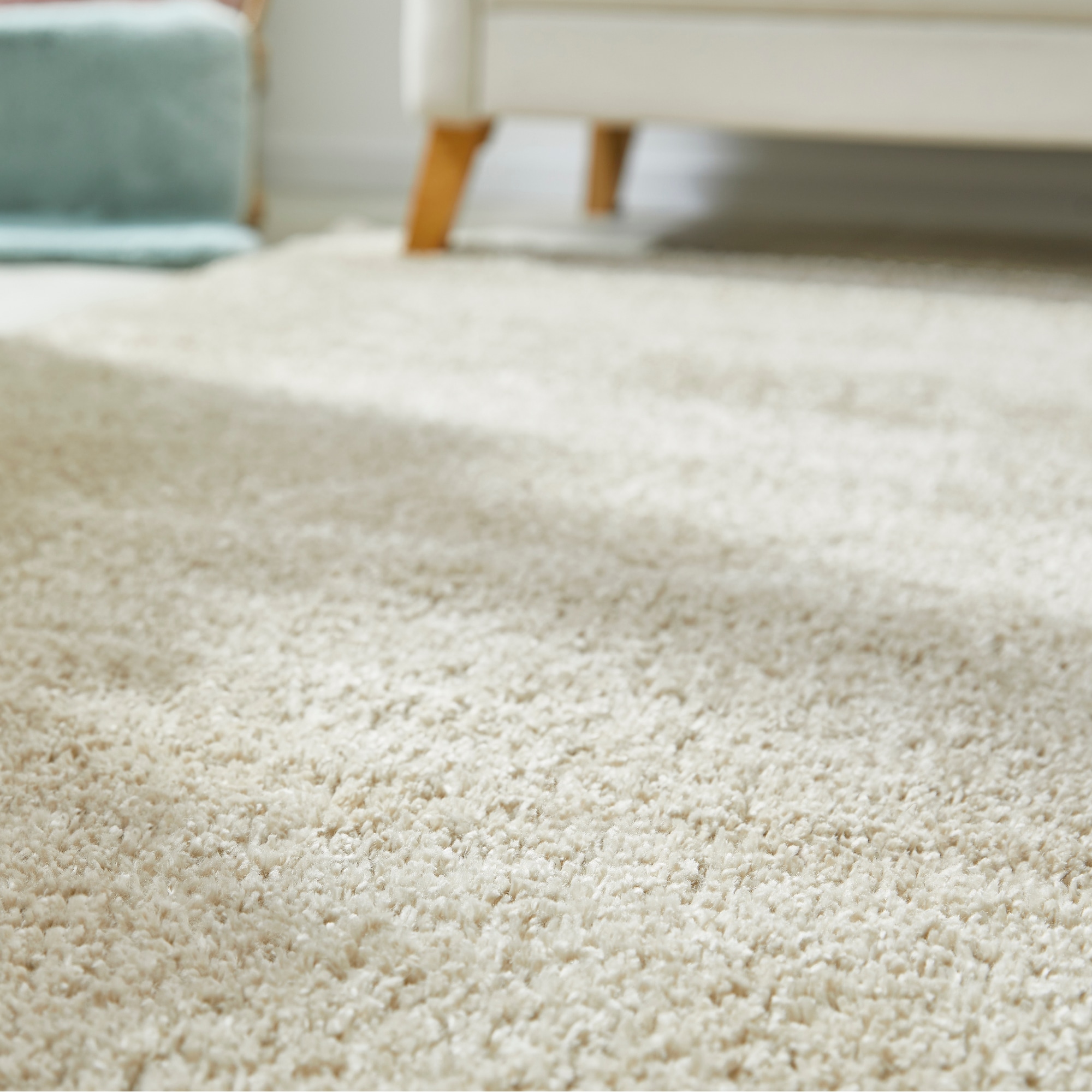 GOODproduct Hochflor-Teppich »Canberra« rechteckig 40 mm Höhe Uni Farben, weich & kuschelig, Wohnzimmer, Schlafzimmer