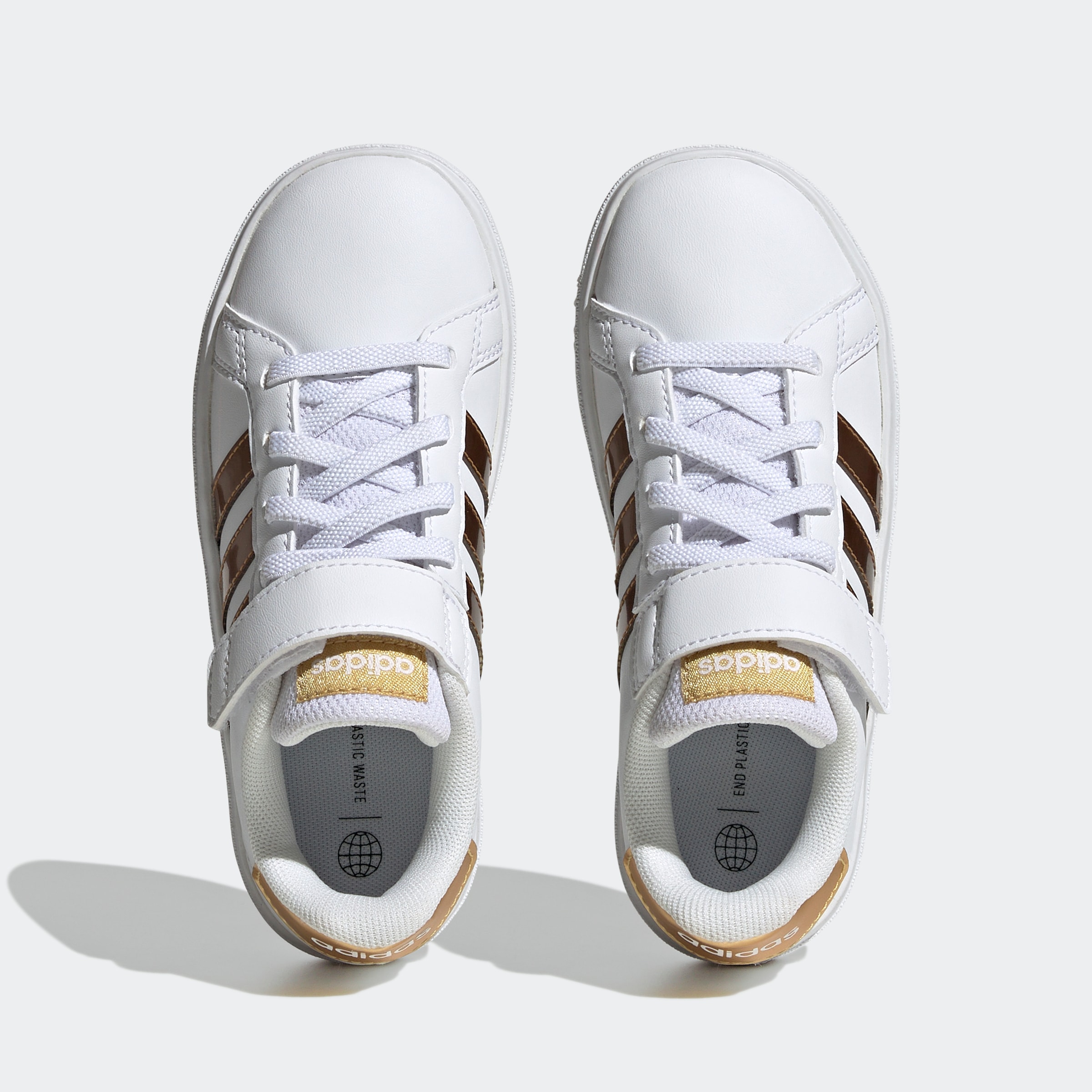 adidas Sportswear Sneaker »GRAND COURT SUSTAINABLE LIFESTYLE COURT ELASTIC LACE AND TOP STRAP«, Design auf den Spuren des adidas Superstar