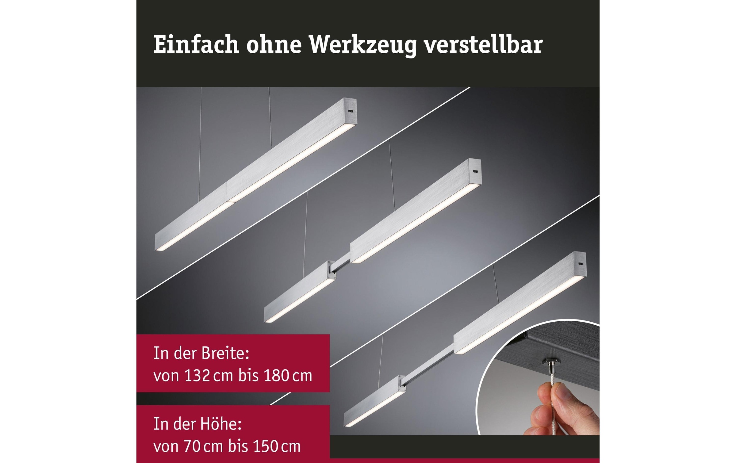 Paulmann LED Pendelleuchte »LED Touchless Sensor Aptare«, 1 flammig