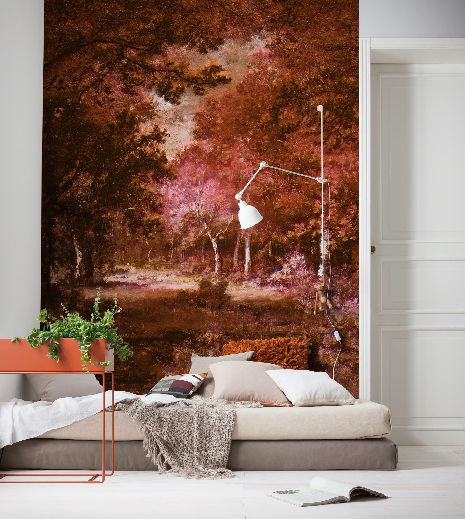 Komar Vliestapete »Digitaldruck Vlies -  Autumna Rosso - Grösse 200 x 280 cm« bedruckt glatt Wohnzimmer, Schlafzimmer