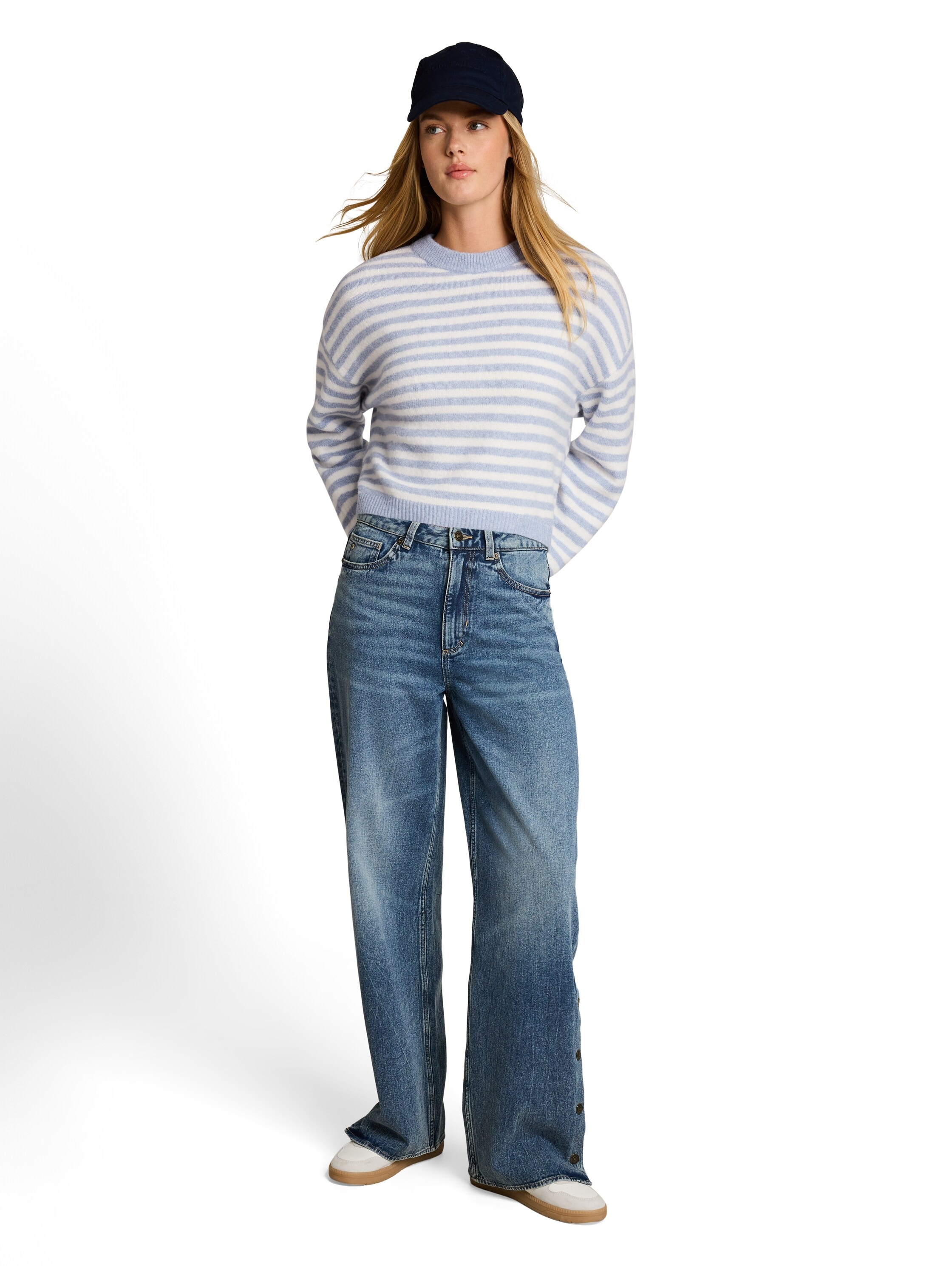 TOM TAILOR Denim V-Ausschnitt-Pullover